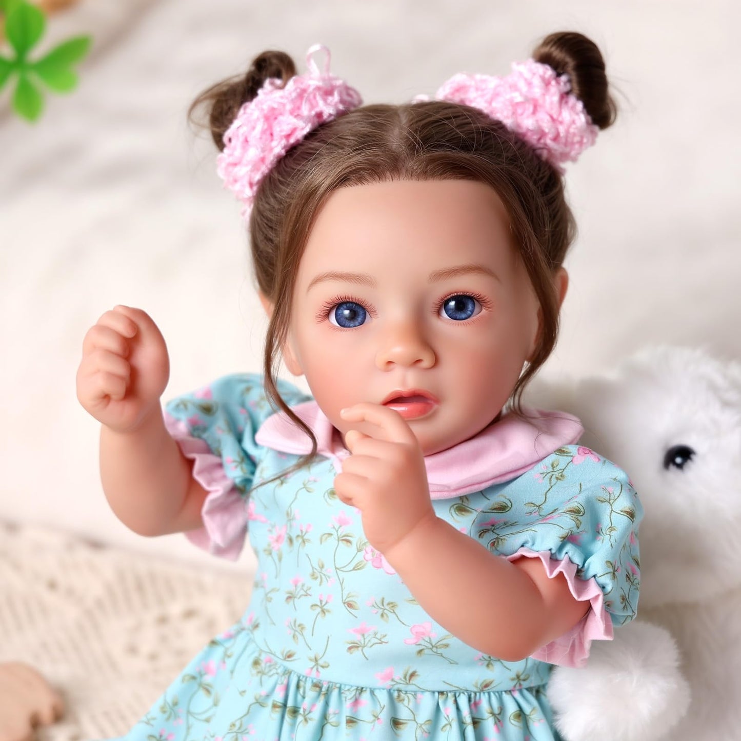 BABESIDE Drink and Wet Reborn Baby Dolls Girl, 20 Inch Lifelike Handmade Soft Vinyl Realistic Doll Can Drink & Pee with Accessories, Gift for Girls Age 3+ Pretend Play & Collection