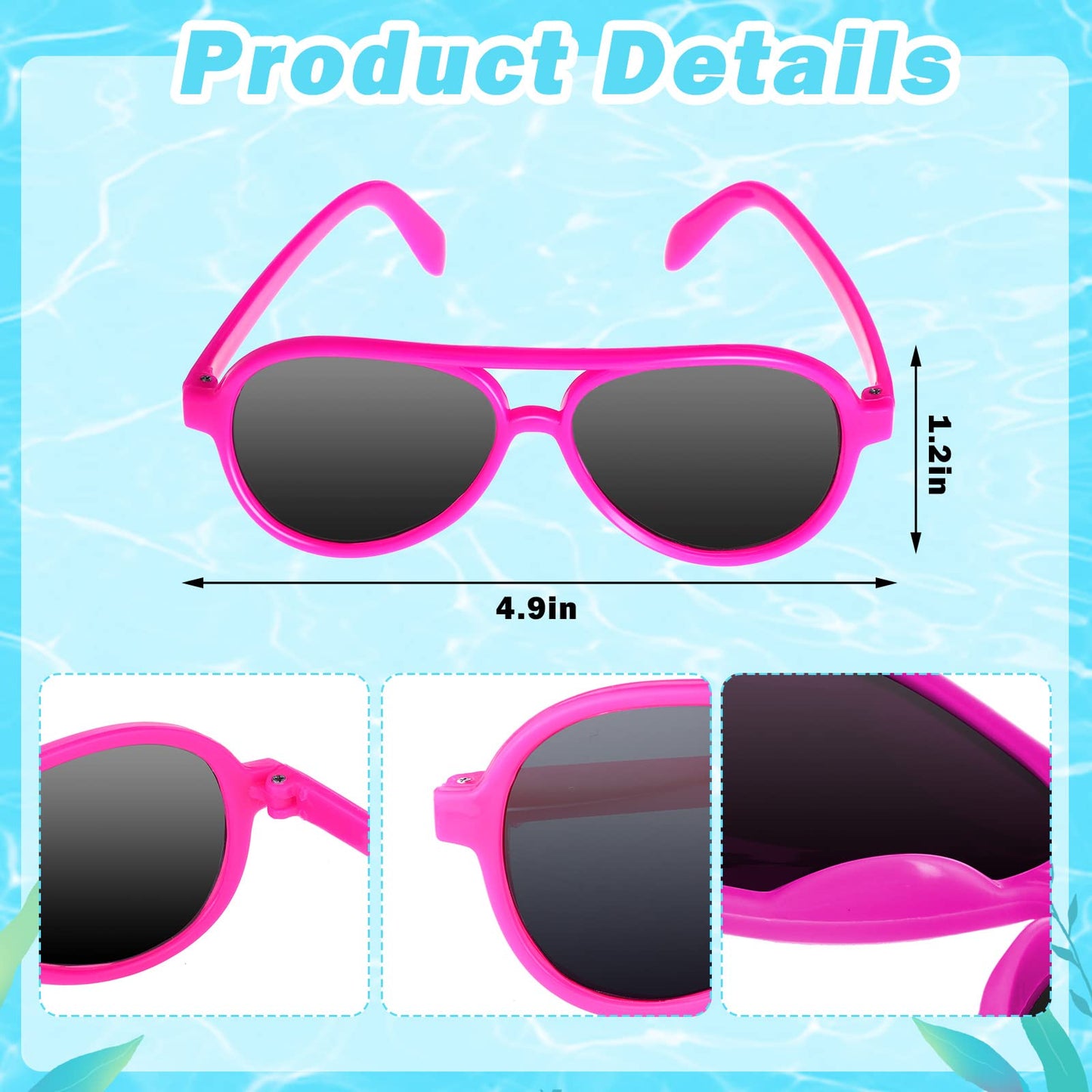 Tanlade 72 Pcs Bulk Beach Balls and Pool Games 36 10 Inch Inflatable Rainbow Beach Balls and 36 Sunglasses Bulk for Adults Party Supplies