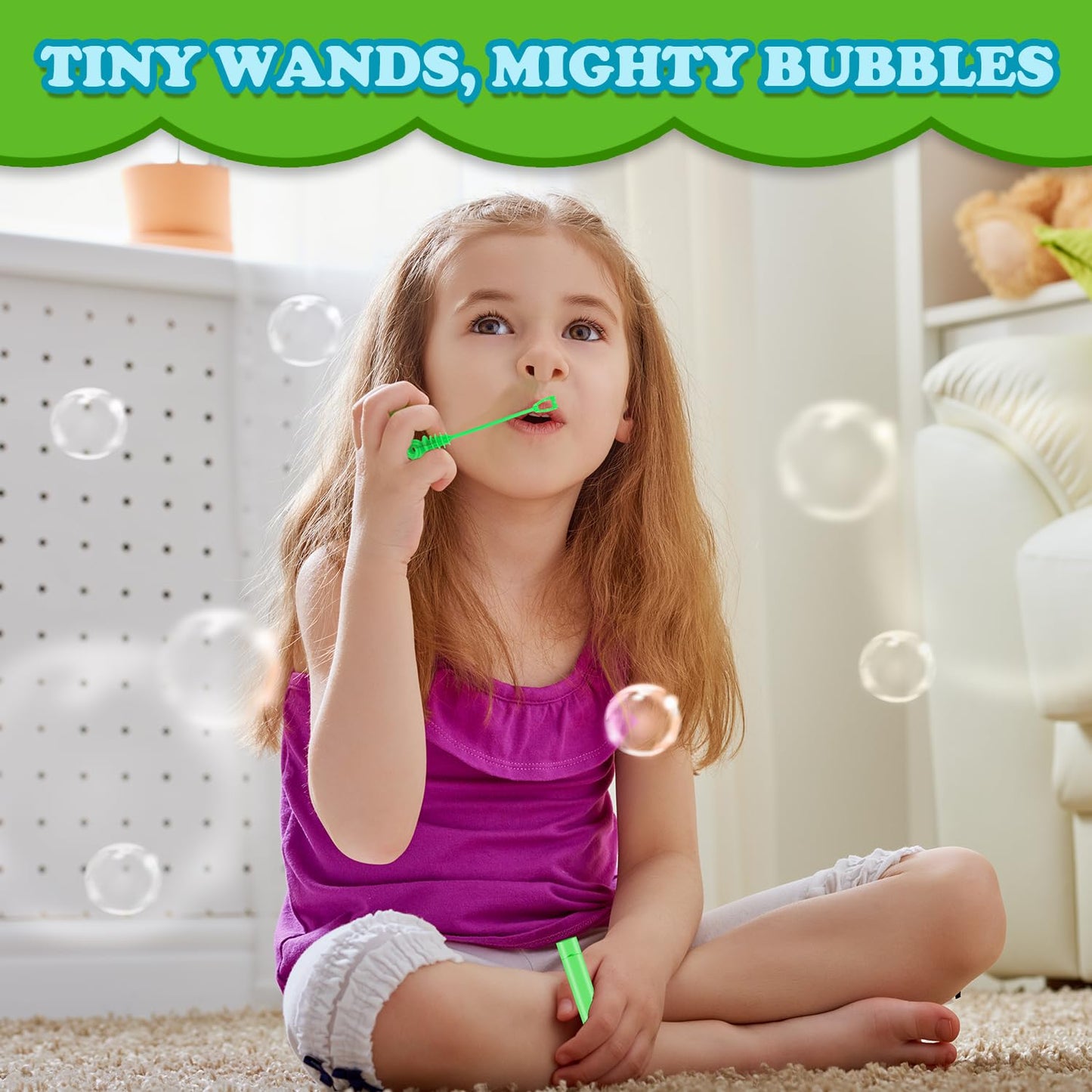 Mini Small Bubbles Wands Toys Gifts Bulk for Kids 64 Pack-Bubble Party Favors Supplies for Toddlers, Bulk Non Candy Treats Goodie Prize for Graduation 250th Anniversary Parade Throws Giveaways Handout