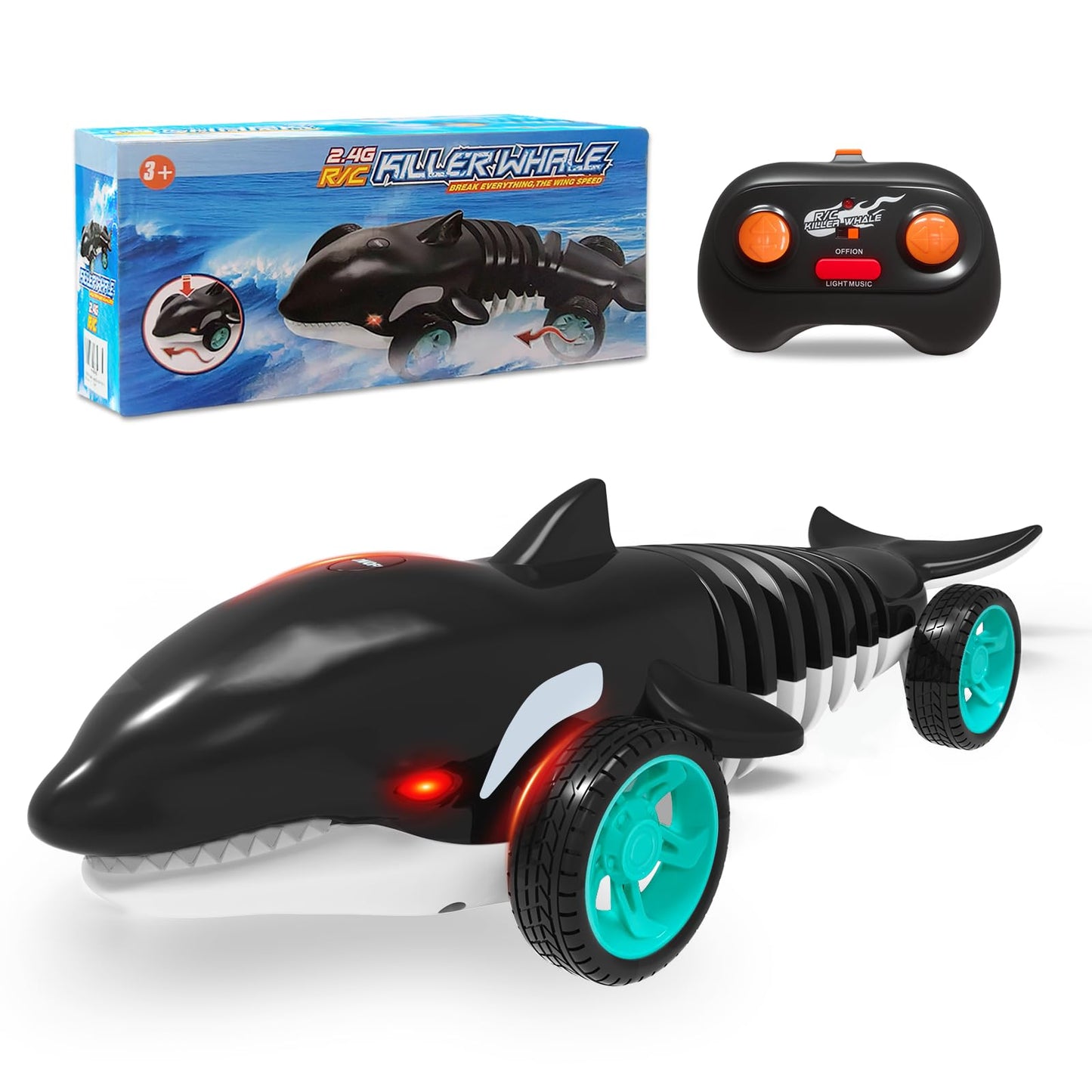VOOU Remote Control Shark, RC Car Toys can Bend, Turn & Slide Like a Mutant Machine, Birthday Easter Gifts for Kids 3 4 5 6 7 8 9 10 11 12 Year Old Boys Girls