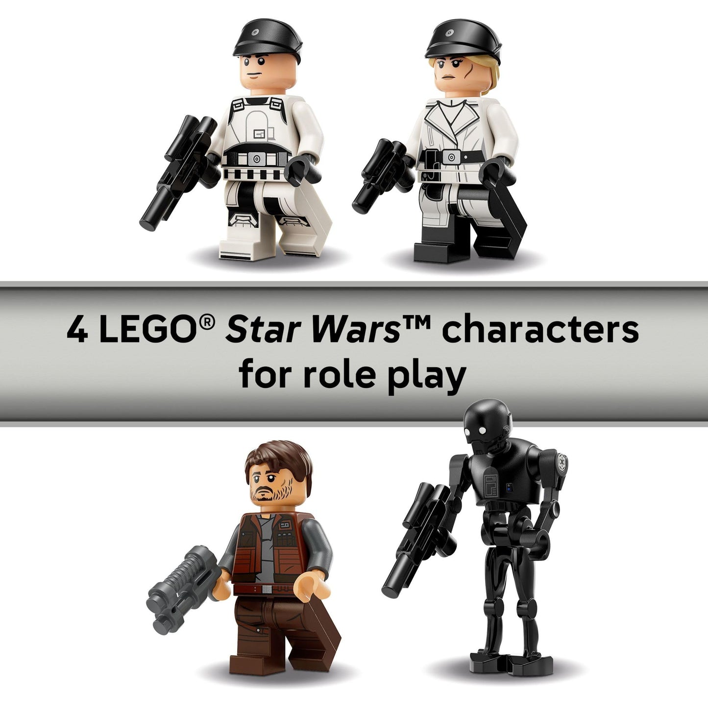 LEGO Star Wars Rebel U-Wing Starfighter Building Set - Includes Cassian Andor, Dedra Meero and K-2SO - Model Action Toy - Birthday Gift Idea for Boys, Girls, Kids, Ages 8+ - 75399
