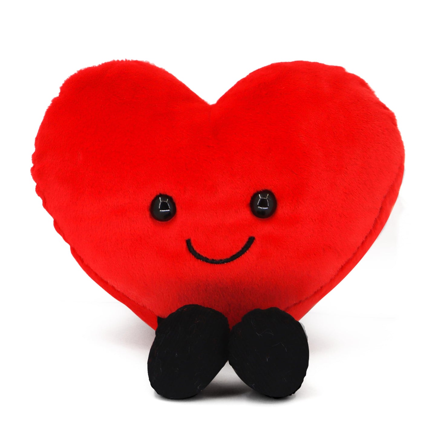 CNAANA Valentine's Day Heart Pillow,Cute Red Love Pillow Plush Toy,Valentine's Day Gifts for Girls and Boys (5 inch)