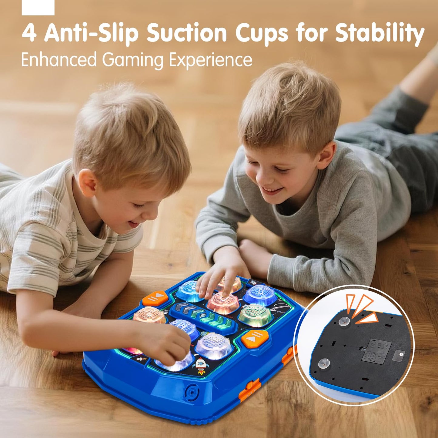 hahaland Toys for Ages 5-7 - Interactive Whack A Game with Sound and Light Stem Montessori Toy for Kids Age 3 4 5 6 7 Years Old Birthday Easter Basket Stuffers
