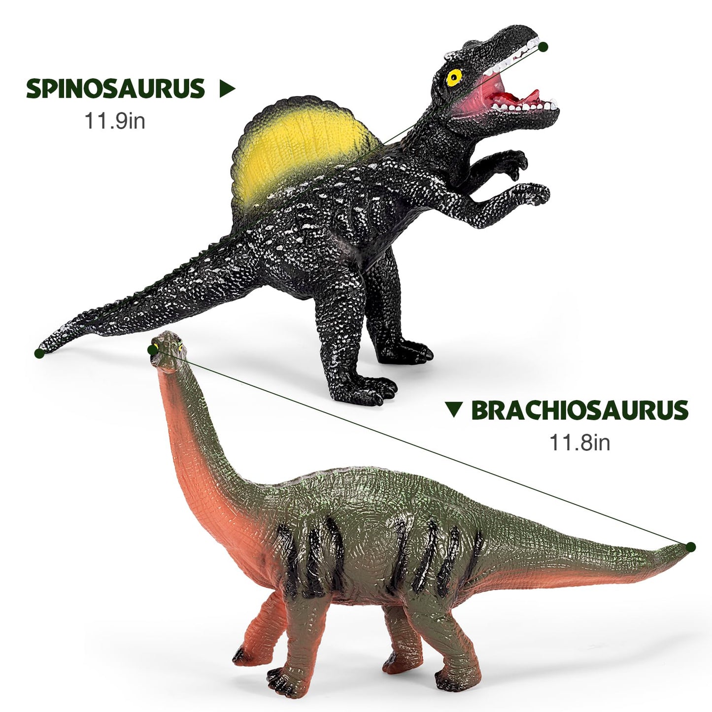 Kissdream 7 Piece Jumbo Dinosaur Toys Big Dinosaur Toy for Boys Realistic Giant Dinosaur Toys for Kids 3-5 - Perfect Dinosaur Gifts for Kids