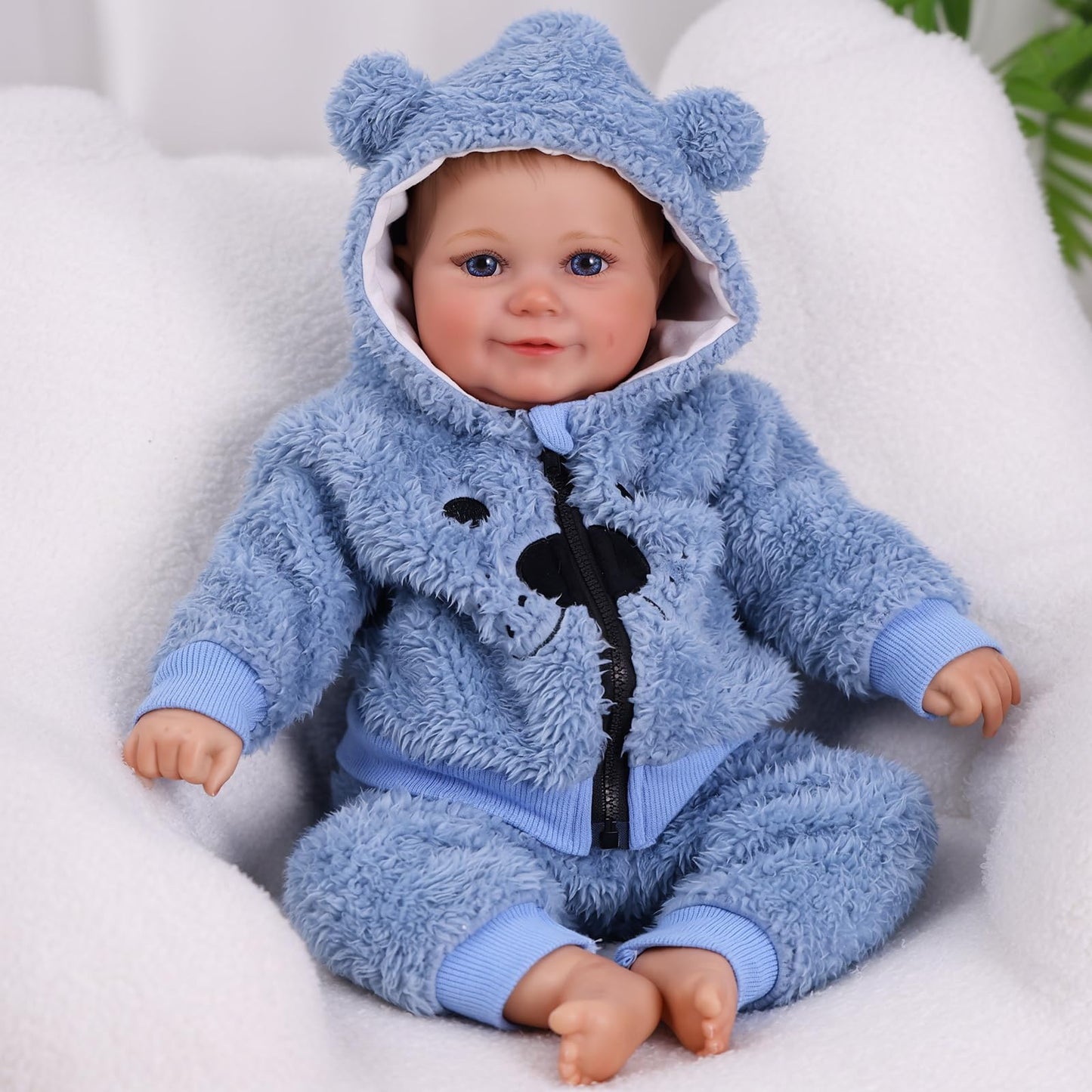 BABESIDE Lifelike Reborn Baby Dolls Boy - 18 Inch Realistic-Newborn Baby Doll, Soft Body Real Life Reborn with Accessories for Kids Age 3 +