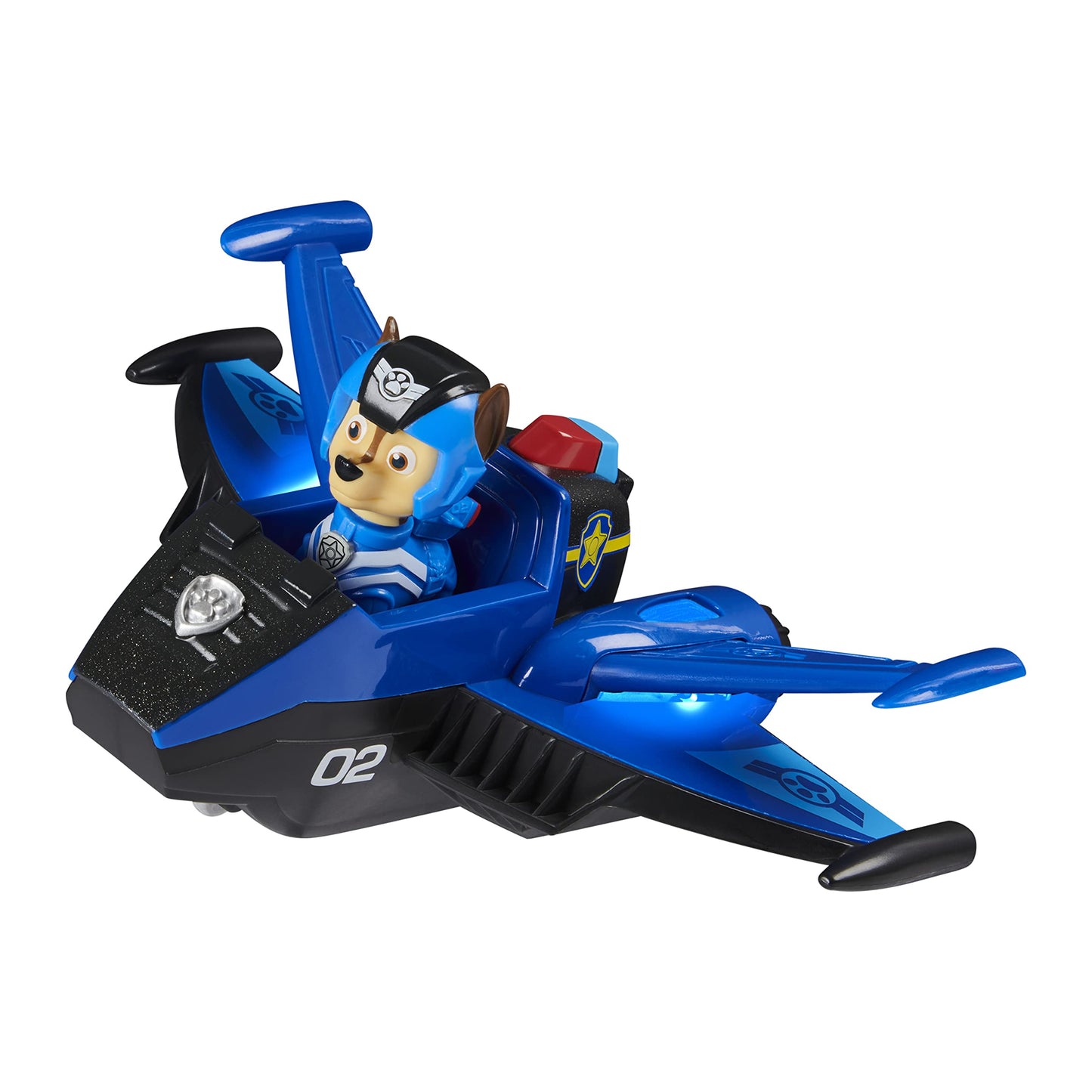 Paw Patrol, Jet to The Rescue Chase’s Deluxe Transforming Vehicle Toy with Lights and Sounds