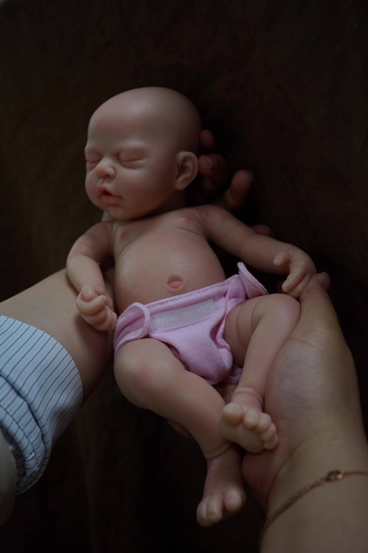 MYREBABY 12" Lifelike Reborn Baby Dolls, Full Silicone Reborn Baby, Realistic Newborn Baby Doll Sleeping Girl Real Life Baby Dolls with Clothes Set & Feeding Accessories