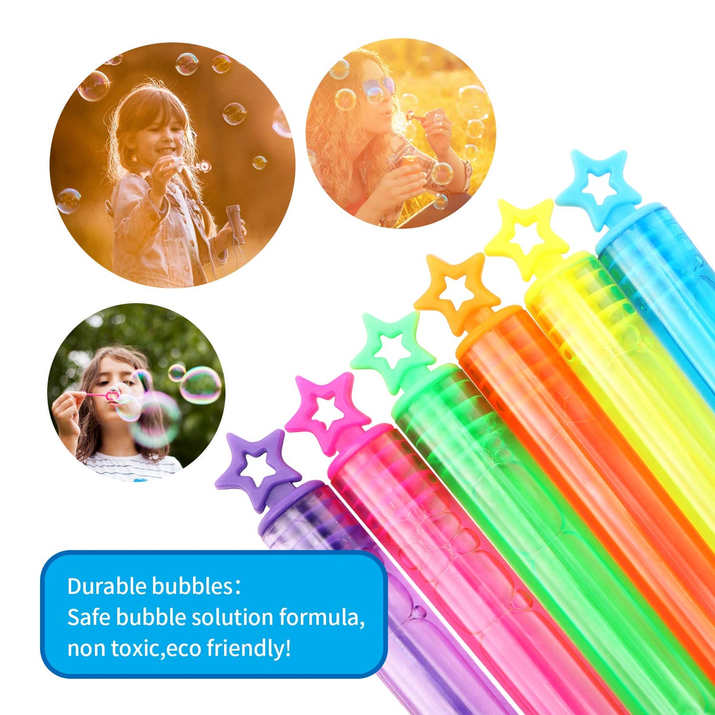 SpringFlower 66 Pieces Mini Bubble Wands,Bubble Party Favors Assortment Toys for Kids,Themed Birthday, Halloween, Goodie Bags, Carnival Prizes, Wedding,Outdoor Gifts for Girls & Boys