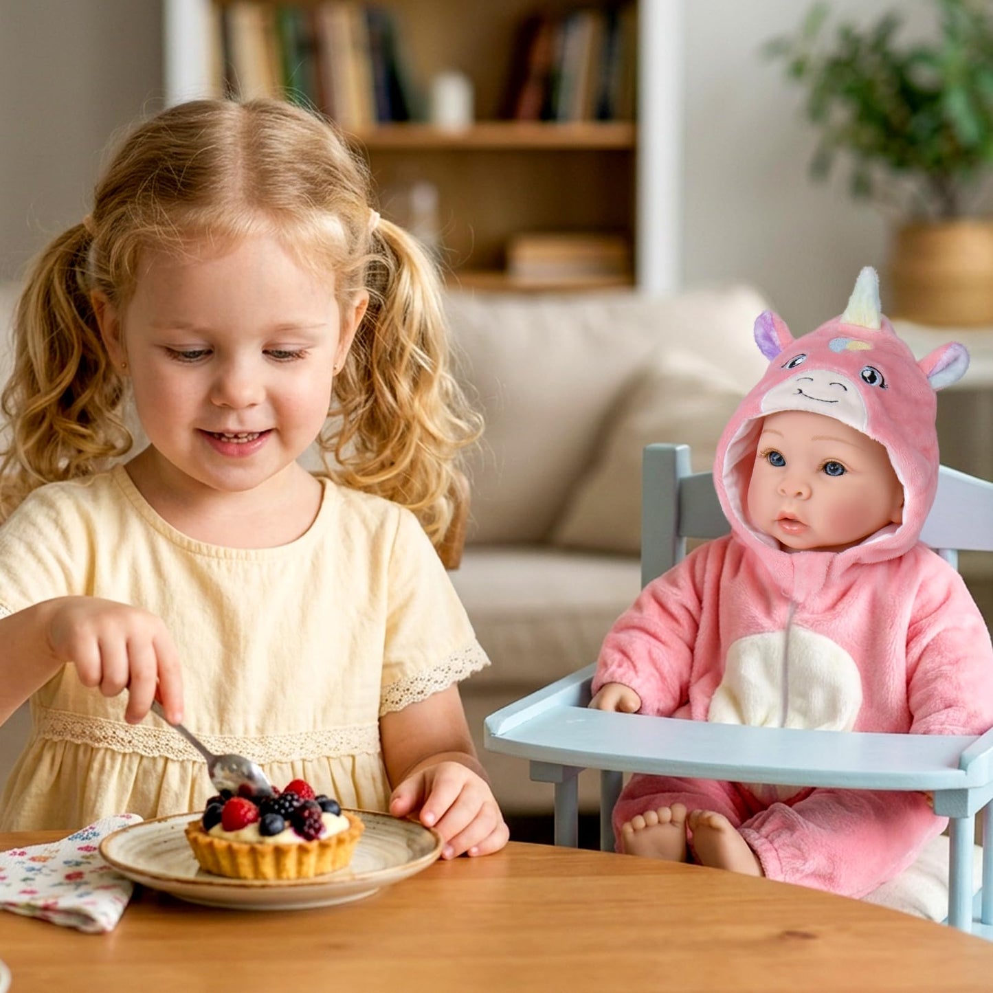 Aori 17 Inch Baby Dolls Realistic Doll with Ultra Real Life Soft Body & Pink Outfits for Girls 3+ | Pretend Play, Dress Up, Nursery Decor