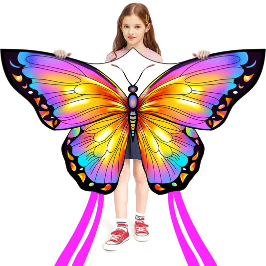 HONBO Butterfly Kites for Kids & Adults, Easy to Fly for Beginners, Each Kite with 300ft Line Handle,Beginner Kite for Kids Ages 4-8,Beach Kites for Outdoor Activities & Family Trip(Pink)