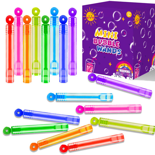 Mini Small Bubbles Wands Toys Gifts Bulk for Kids 64 Pack-Bubble Party Favors Supplies for Toddlers, Bulk Non Candy Treats Goodie Prize for Graduation 250th Anniversary Parade Throws Giveaways Handout