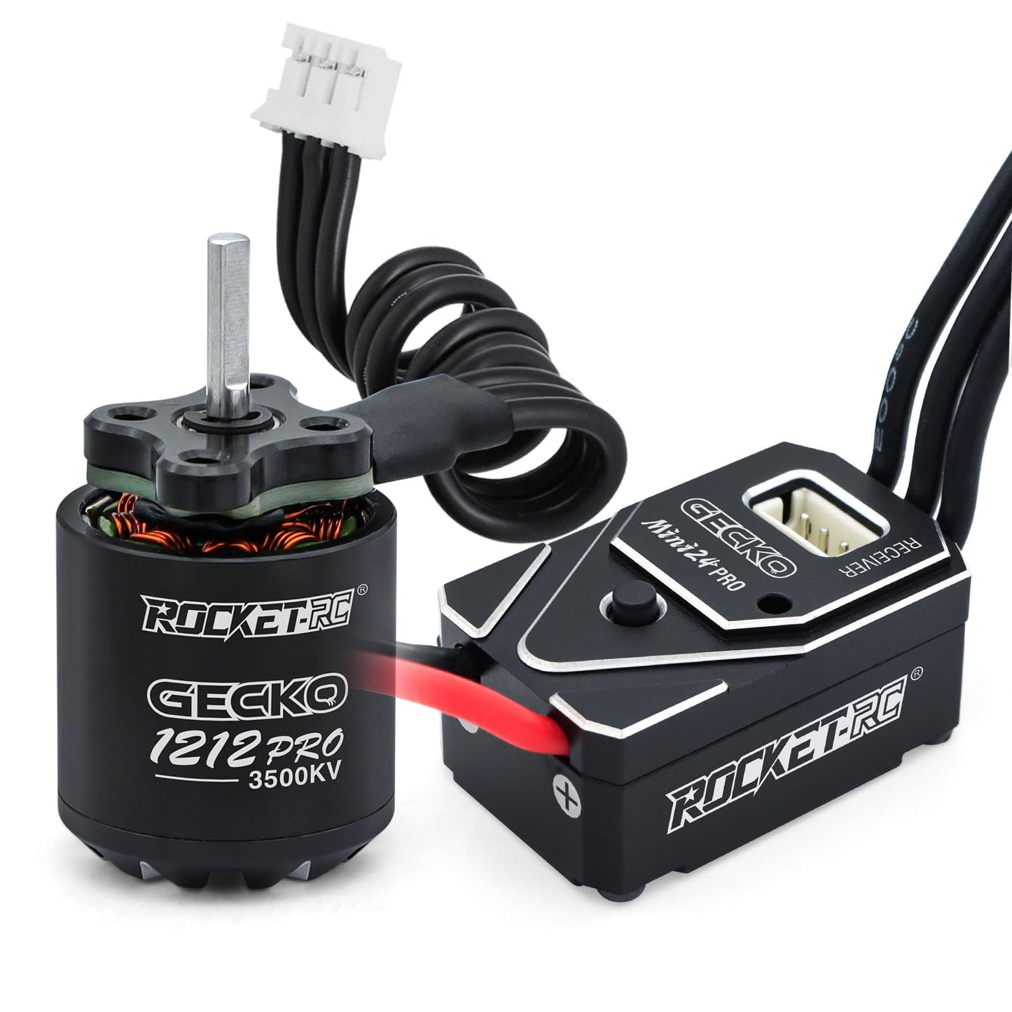 Surpass Hobby 1212 Pro 3500KV Outrunner Brushless Motor and 25A Waterproof Brushless ESC for 1/18 TRX4M Ascent-18 Upgrade