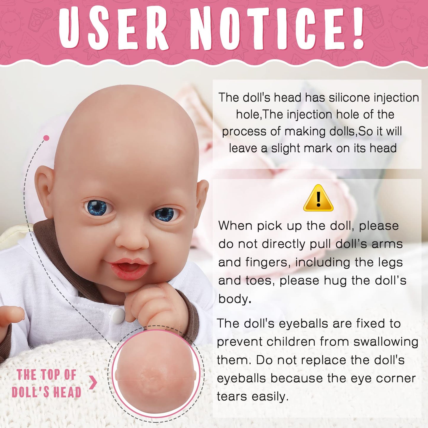 Vollence 16 inch Silicone Baby Dolls Girl Weighted 4.95 lb,[NOT Vinyl],Silicone Full Body Reborn Lifelike Realistic Newborn Real Life Soft Babies with Complete Accessories & Gift Box for Kids Age 3+