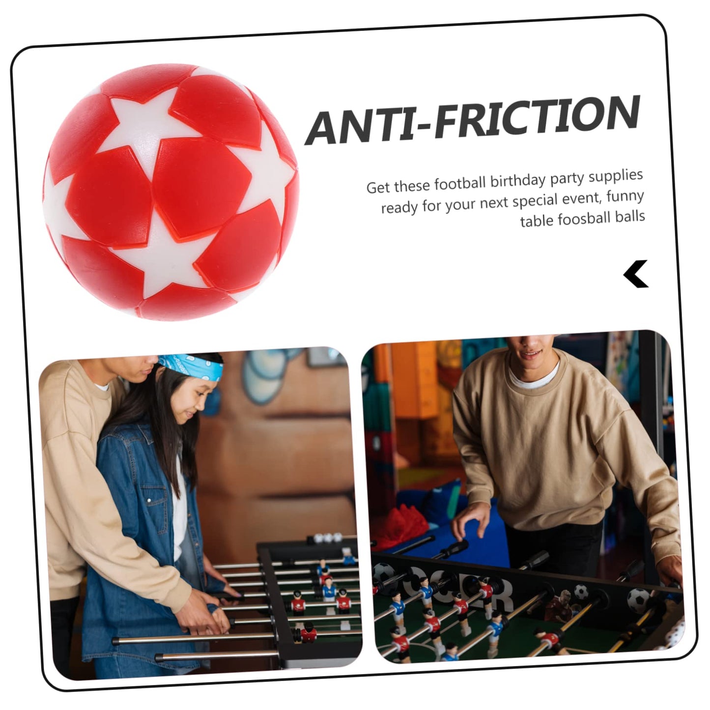 HOLIDYOYO 12PCS Mini Foosball Balls Replaceable Table Soccer Balls for Table Games 32mm Size Sturdy Plastic for Indoor Play Great for Party Fun