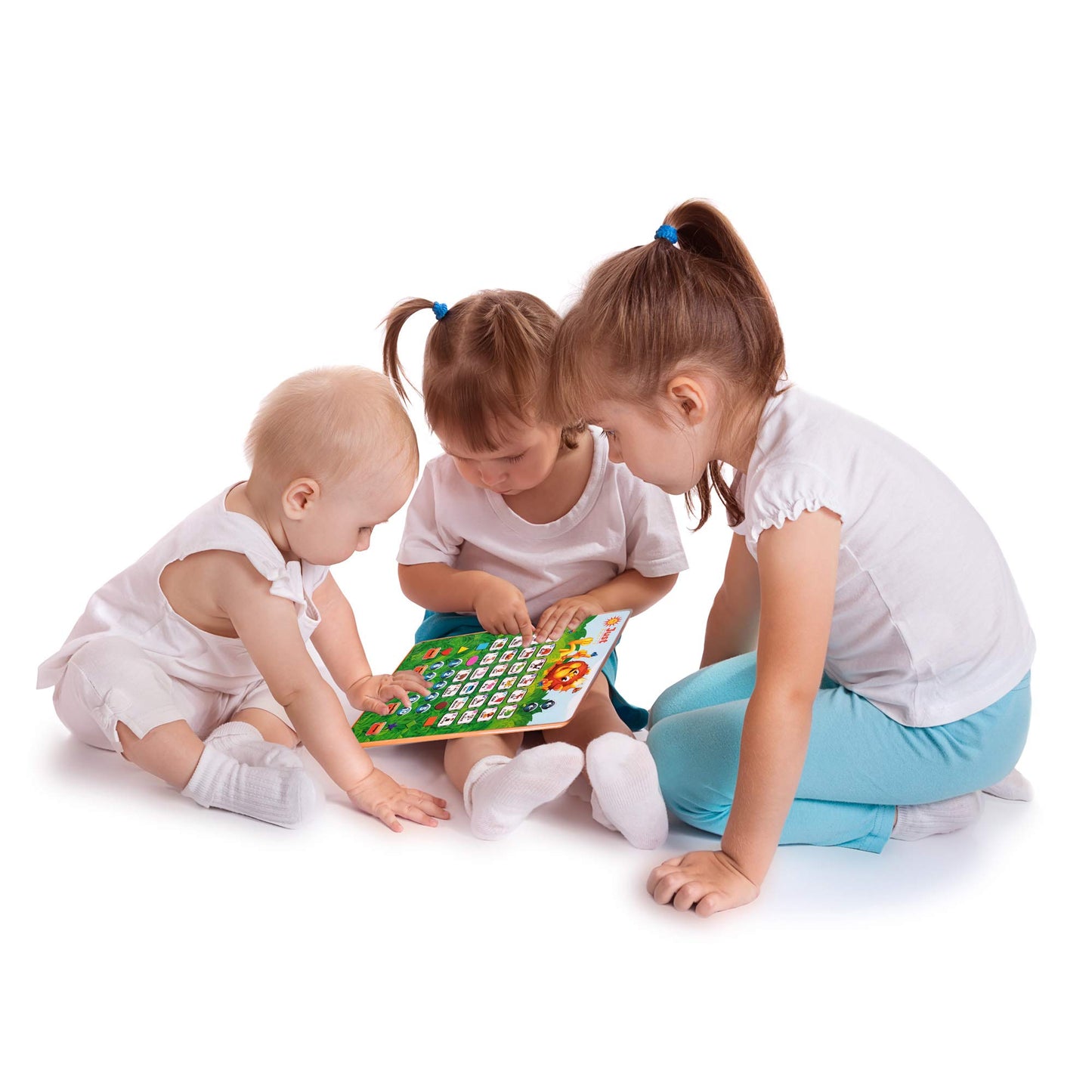 Just Smarty Alphabet Tablet to Learn Letters, ABC, Numbers, Shapes, Colors, Music & Words, Interactive Toddler Learning & Education Toys for Kids - Gifts for Age 3 4 5 Year Old Boys and Girls