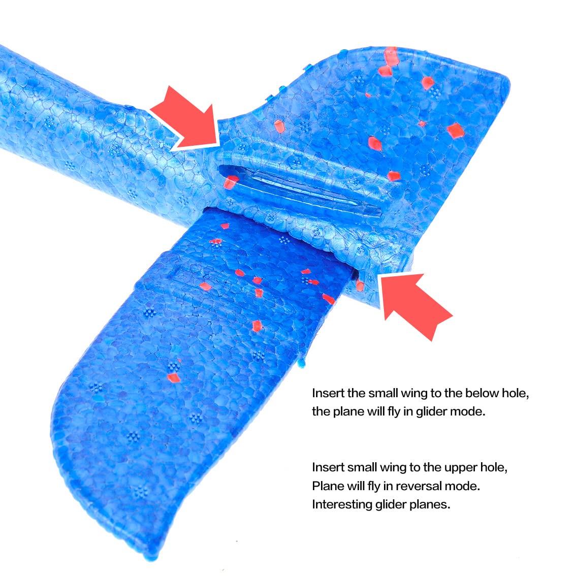 PowerTRC 17.5" Toy Throwing Foam Airplane | 2 Pack of Foam Gliding Airplane | Outdoor Sports Toys and Party Favors