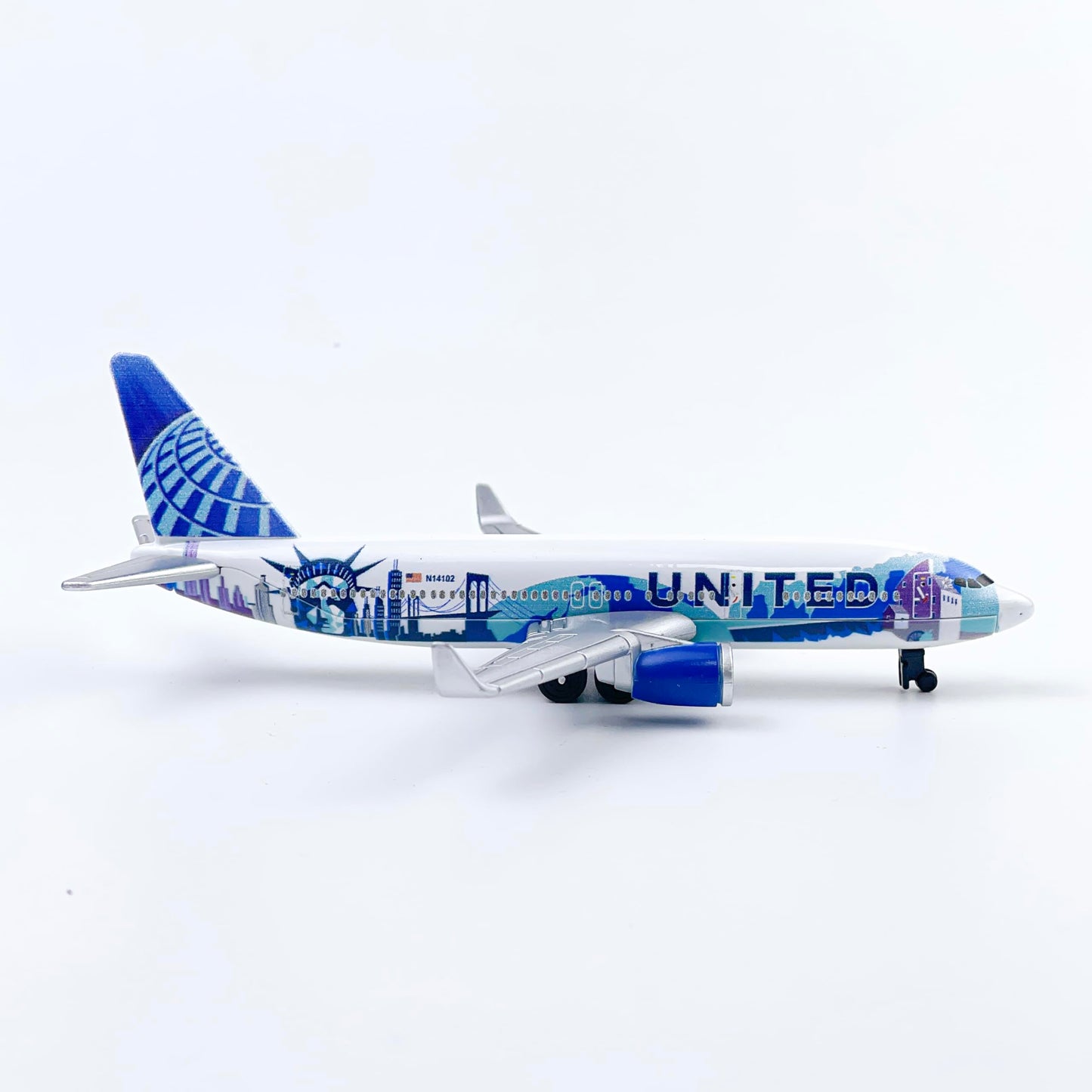 AVIAMUSE Model Airplane, United N14102 Aircraft Planes Model Suitable for Collection and Christmas Birthday, Desktop Decor