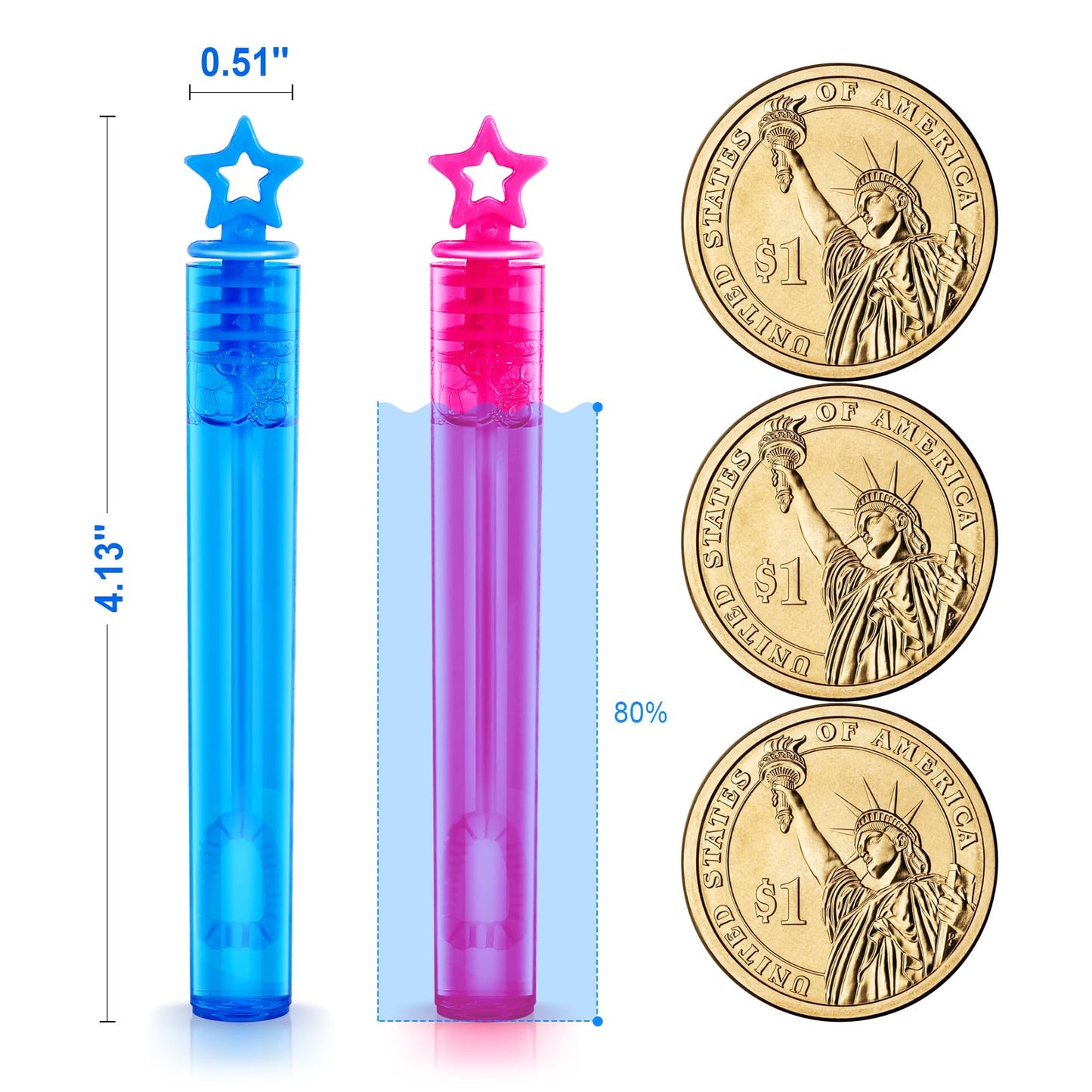 360 Pieces Mini Bubble Wands, Party Favors Assortment Toys for Kids,Themed Birthday, Halloween, Goodie Bags, Carnival Prizes, Wedding, Bubble Maker Outdoor Gifts for Girls & Boys