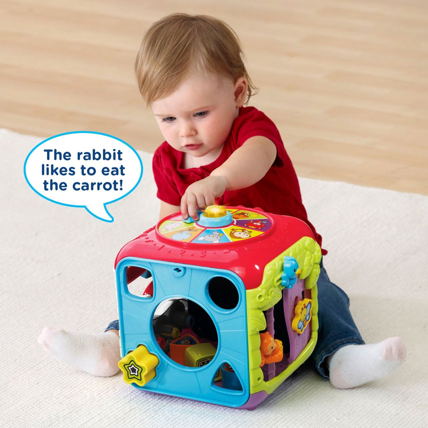 VTech Sort and Discover Activity Cube (Frustration Free Packaging), Pink