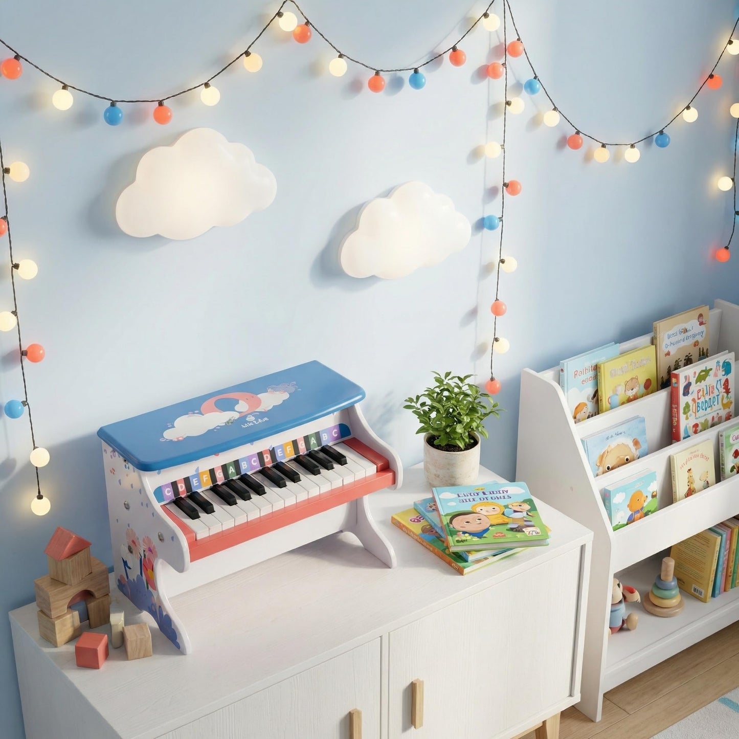 UDEAS Wooden Kids Piano Keyboard, Mini Piano Toys with 25 Keys Digital Piano for Kids 3+ Years, Gifts Educational Musical Instruments for Girls and Boys