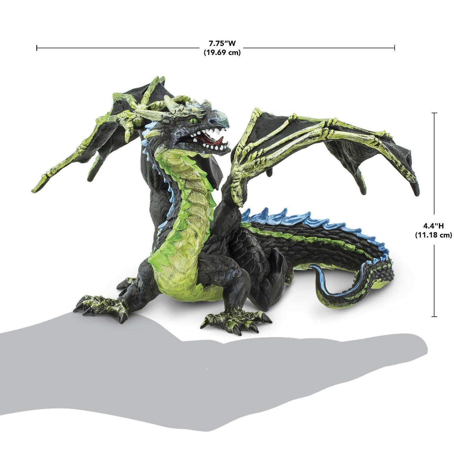 Safari Ltd. Fog Dragon Figurine - Detailed 8.5" Plastic Model Figure - Fun Mythical Creature Play Toy for Boys, Girls & Kids Ages 4+