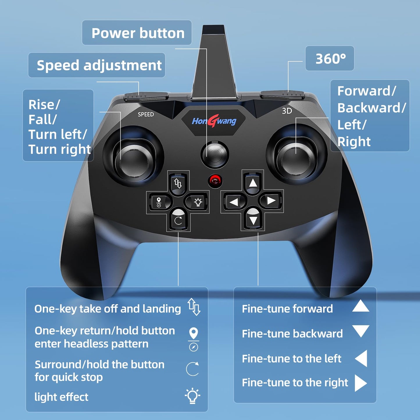 MSKOLER Foam Remote Control Airplane for Kids 8-12, 2.4 GHz RC Plane with Colorful Lights, 360° Flips and Stunt Roll, RC Airplane Toy for Boys and Girls Ages 8-16, Gift for Kids and Adults (Gray)