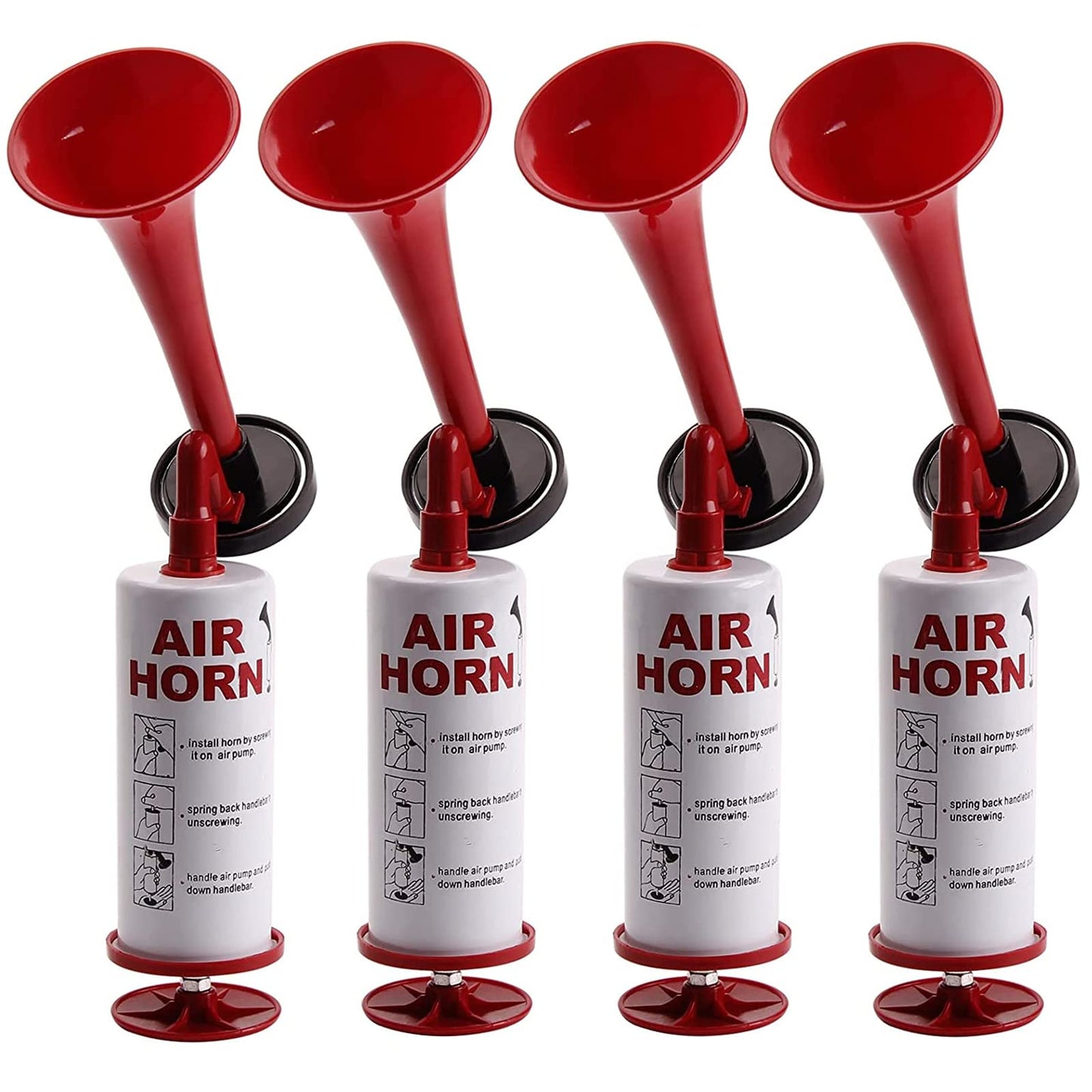 Handheld Pump Air Horn, Banhao Cheering Horns Sports Events Loud Noise Maker Safety Horns for Boats Party Graduation Aggressive Animals