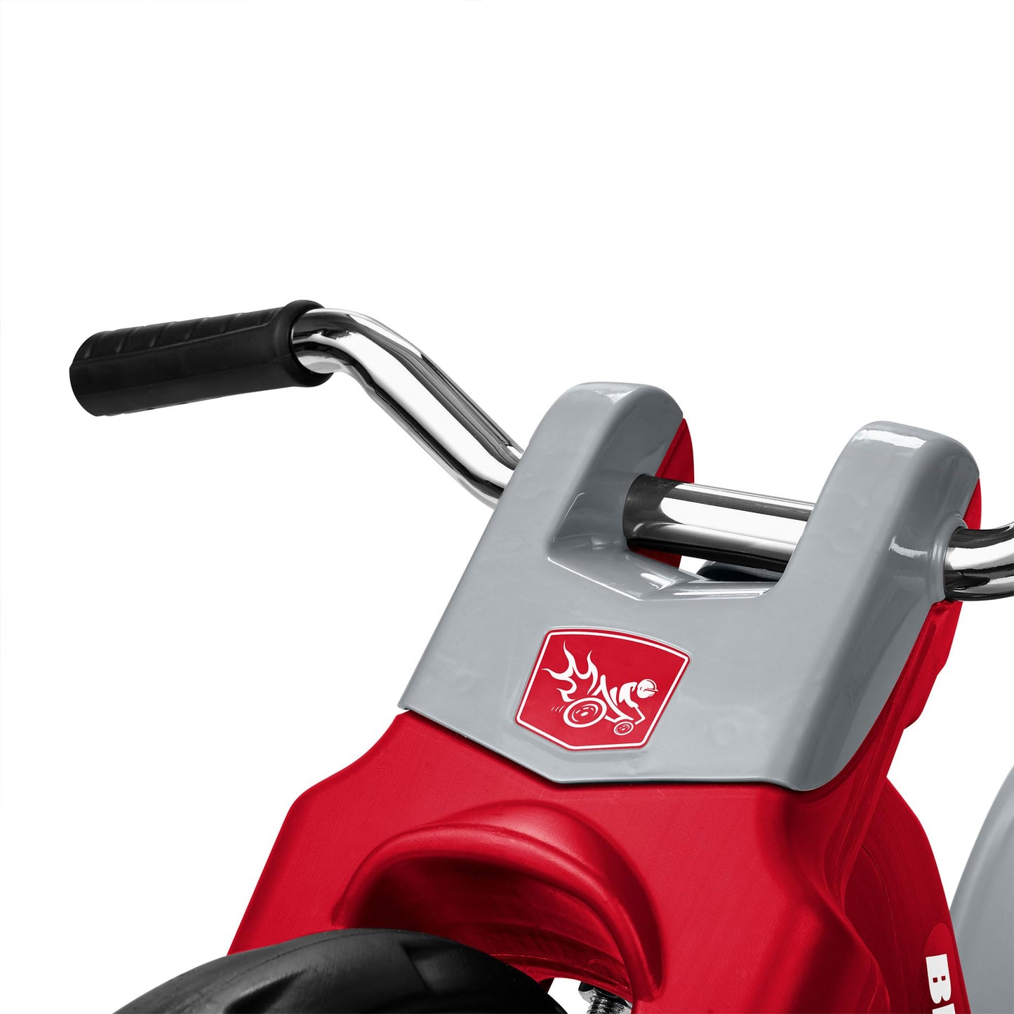 Radio Flyer Big Flyer Sport, for Kids 3-7, Chopper-Style Tricycle with 16-Inch Front Wheel, Adjustable Seat, Chrome Handlebars, Removable Racing Pennant, Performance Grip Tread, Tricycle for Kids