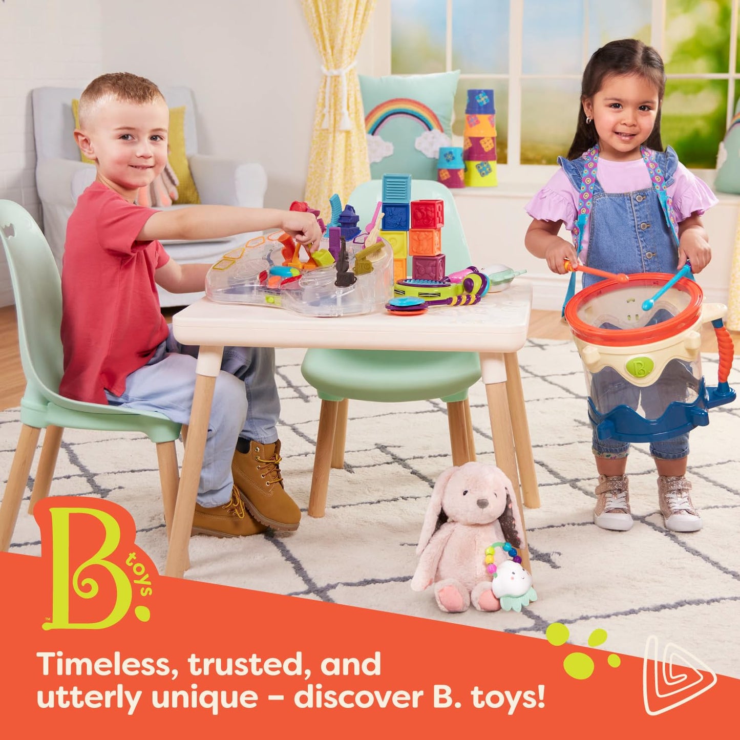 B. toys – Wooden Toy Piano for Toddlers, Kids – Color – Coded Keys with Songbook – Musical Instrument for Early Learning & Creativity – 3+ Years – Mini Maestro