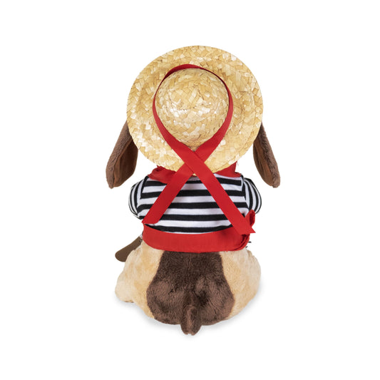 Singing Toy Puppy - Gondolomio | Animated Plush Italian Dog Sings 2 Songs "O Sole Mio" and Elvis Hit "It's Now or Never" | Funny Romantic Cute Valentine Gift | Great for Kids and Adults, 12 inches