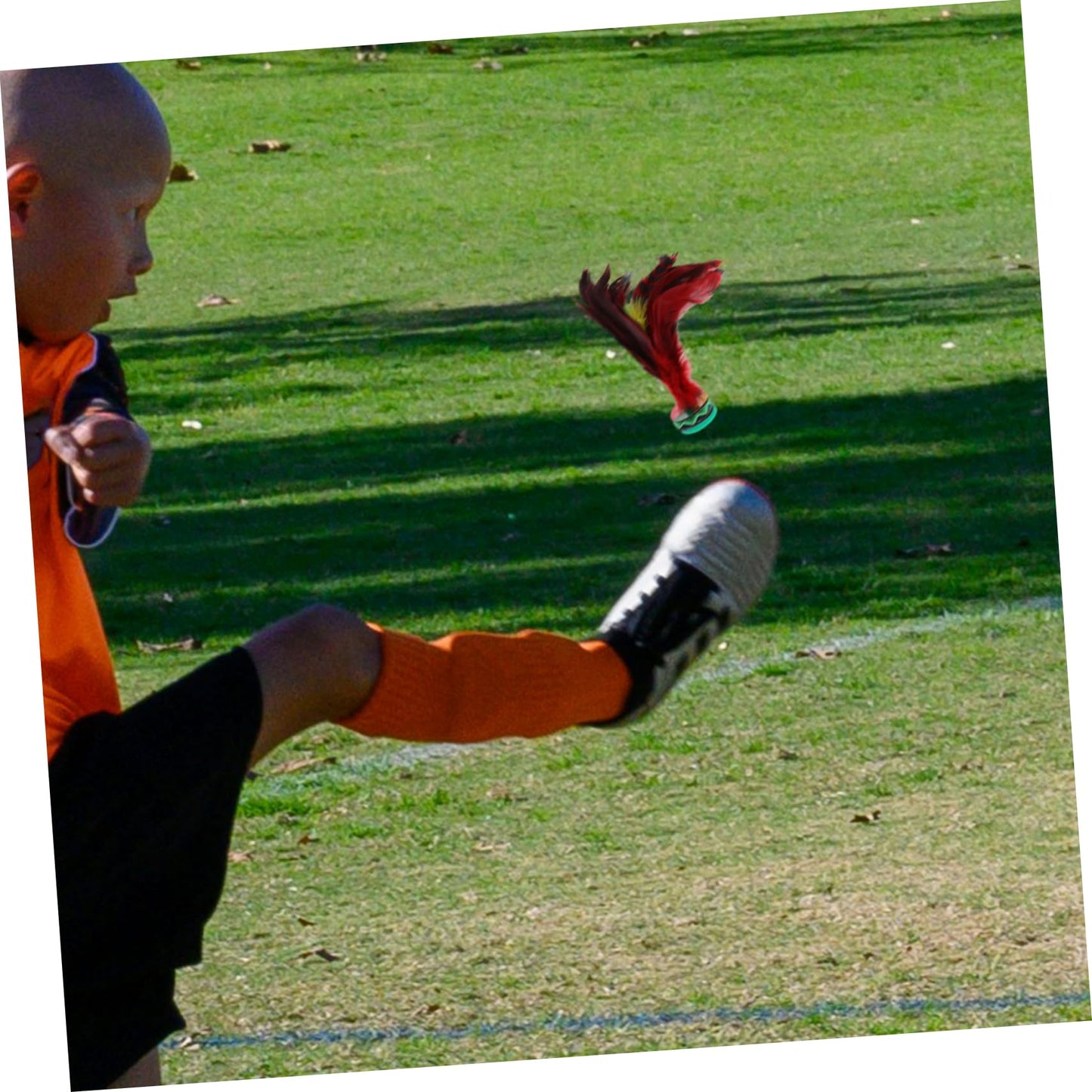 VOSAREA Kick Shuttlecock Foot Exercise Leisure Game for Develops Coordination Motor Skills Indoor Outdoor Fun Activity for All Ages