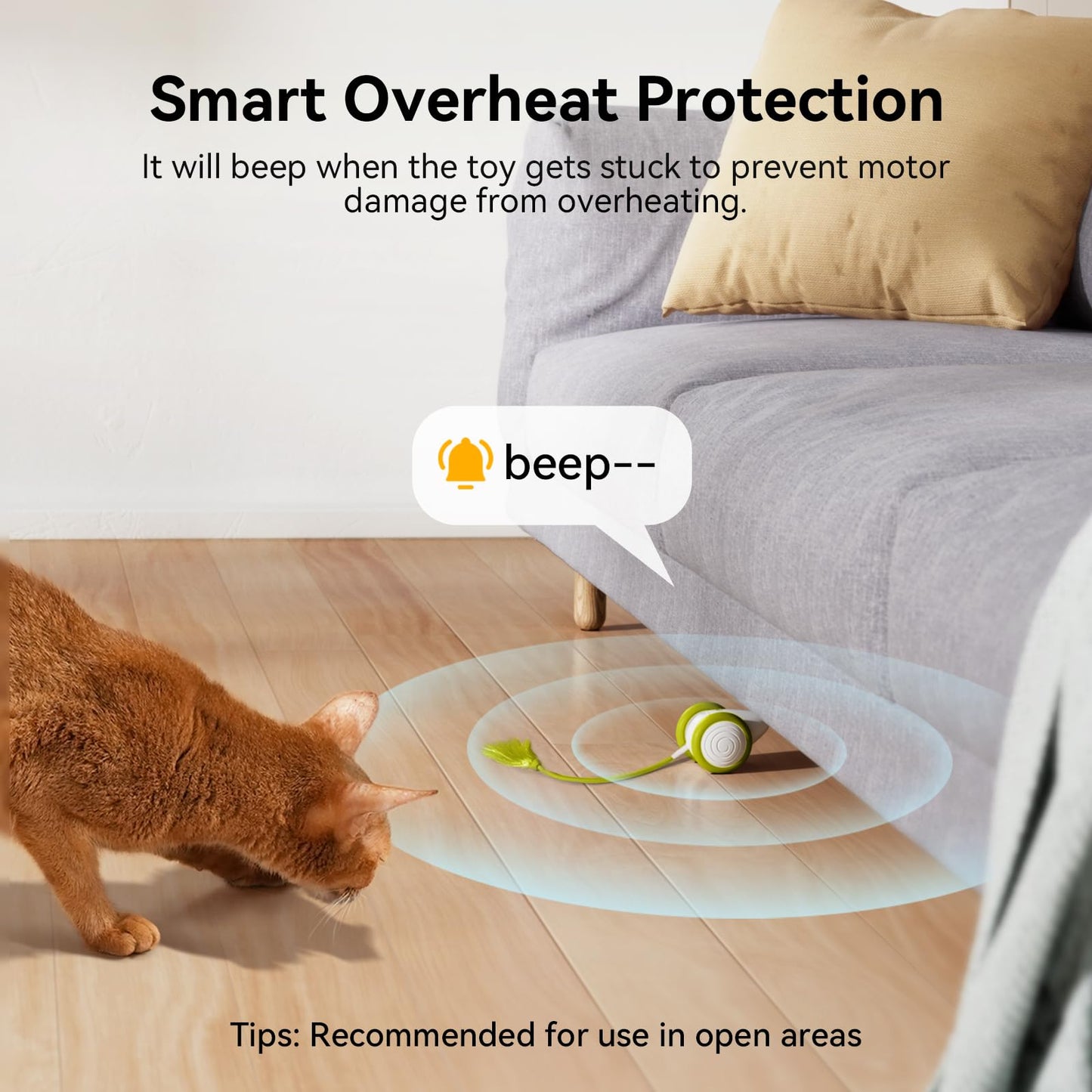 Cheerble Interactive Cat Toys for Indoor Cats, Automatic Moving Kitten Toys, Wicked Mouse Neo Cat Toy with Tail & Lights, Pet Cat Supplies, Rechargeable Cat Toys for Bored Indoor Adult Cats