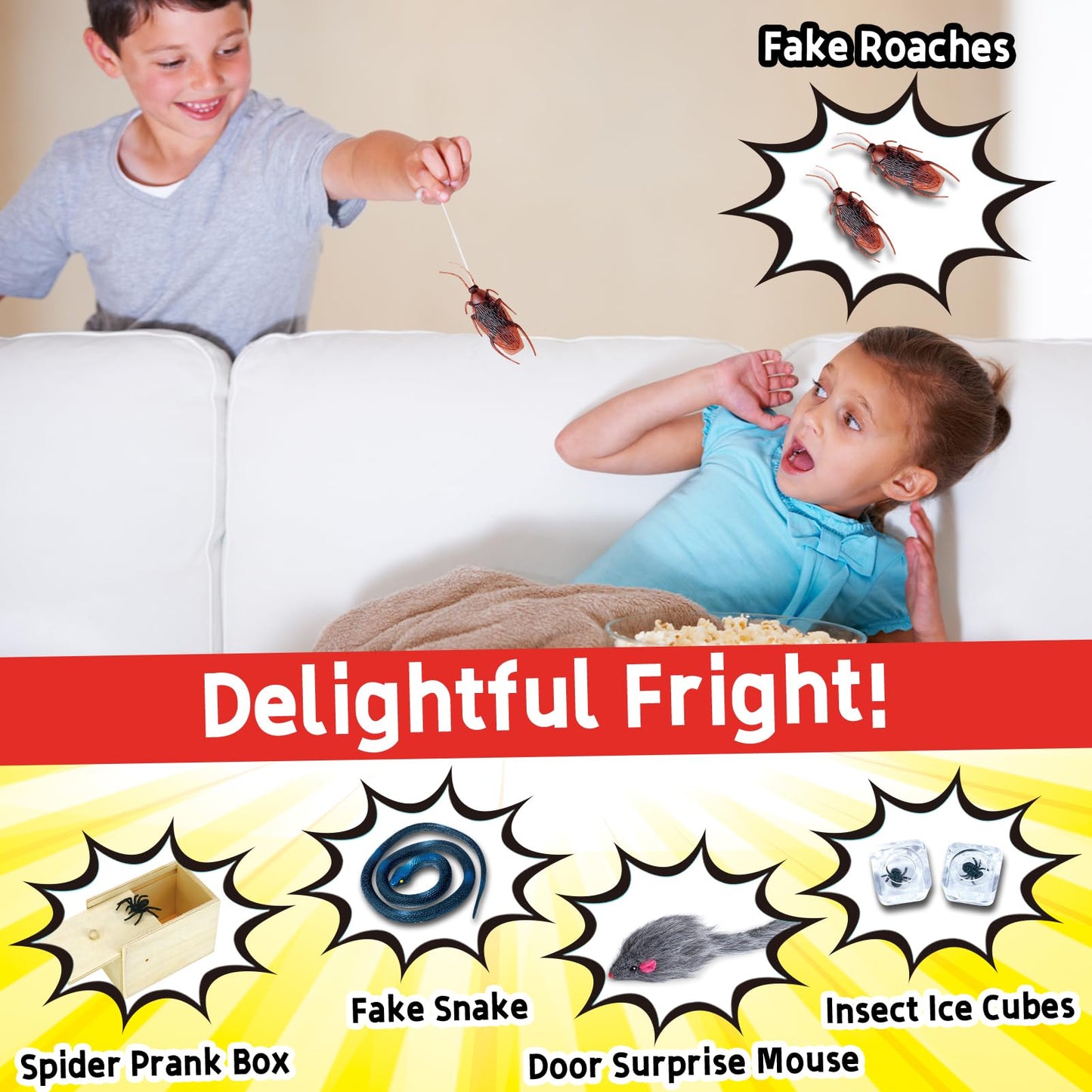 wookidel Prank Stuff - 35 Pranks for Kids & Adults, April Fools, Halloween, Christmas & Birthdays