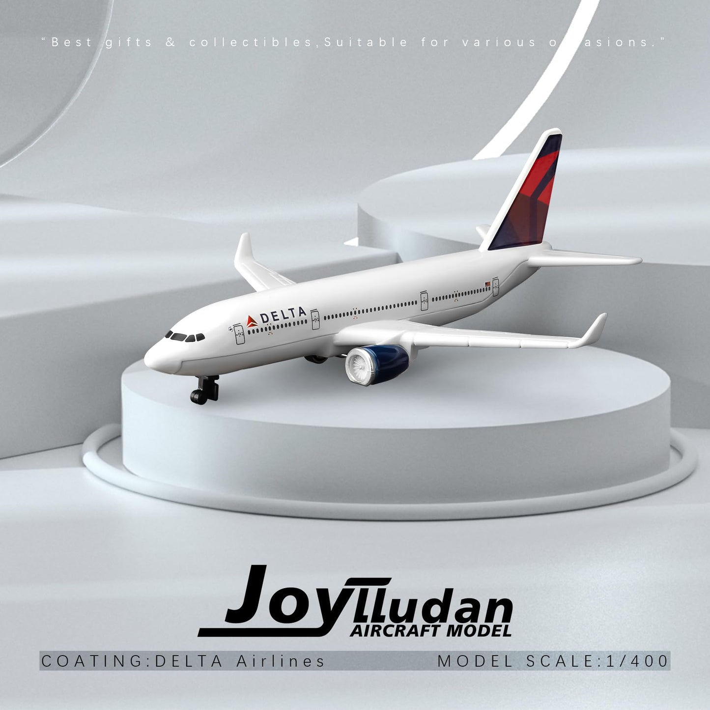 Joylludan 1/236 Delta Plane Model Planes Airplane Plane Aircraft Model for Collections and Displays