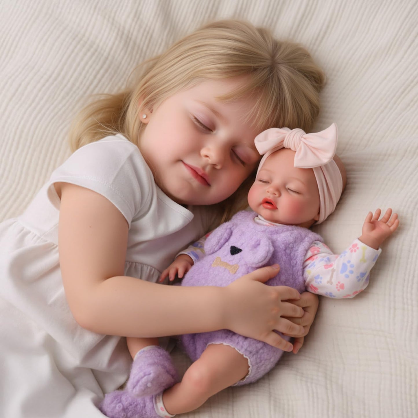 BABESIDE Silicone Baby Doll - 16 Inch (Weight 4Lb) Reborn Baby Dolls Silicone Full Body Platinum Silicone Weighted Realistic Sleeping Newborn Lifelike Preemie Doll Gift for Collectors & Kids Age 3+