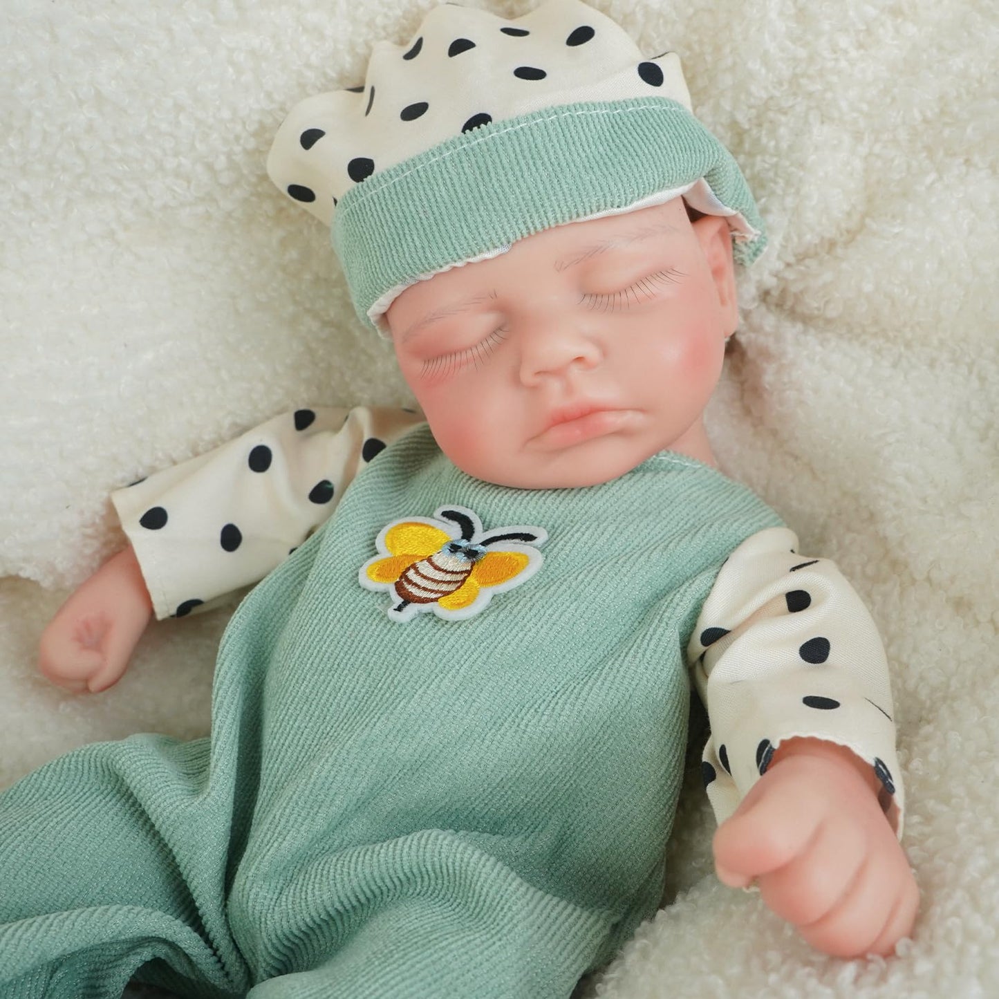 Boy 12.2 Inch, Full Silicone Baby Doll, Realistic Baby Dolls, Realistic Veins & Sleeping Pose, Not Vinyl, Reborn Baby Dolls Silicone Full Body, Gift Set