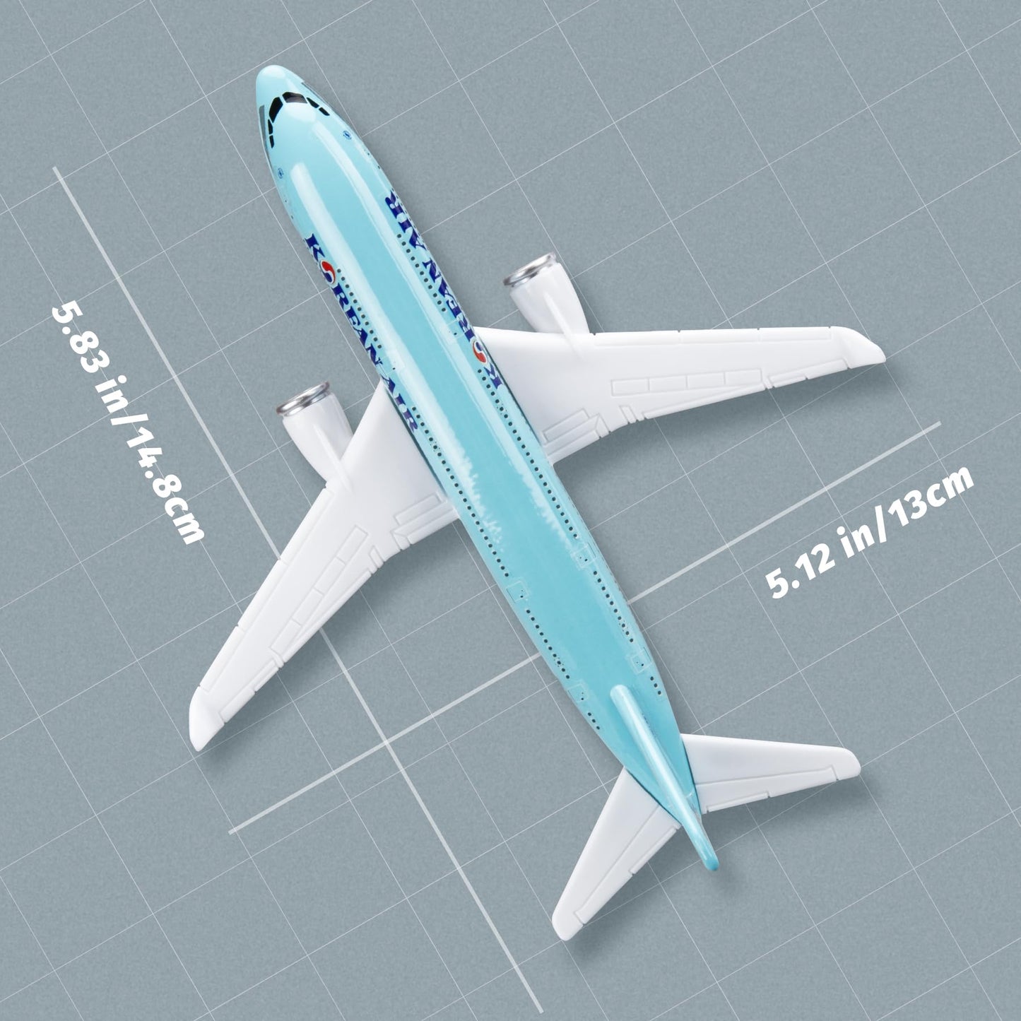 Sky Trek Model Airplanes Korea 380 Airplane Airlines Plane Aircraft Model for Display Collection