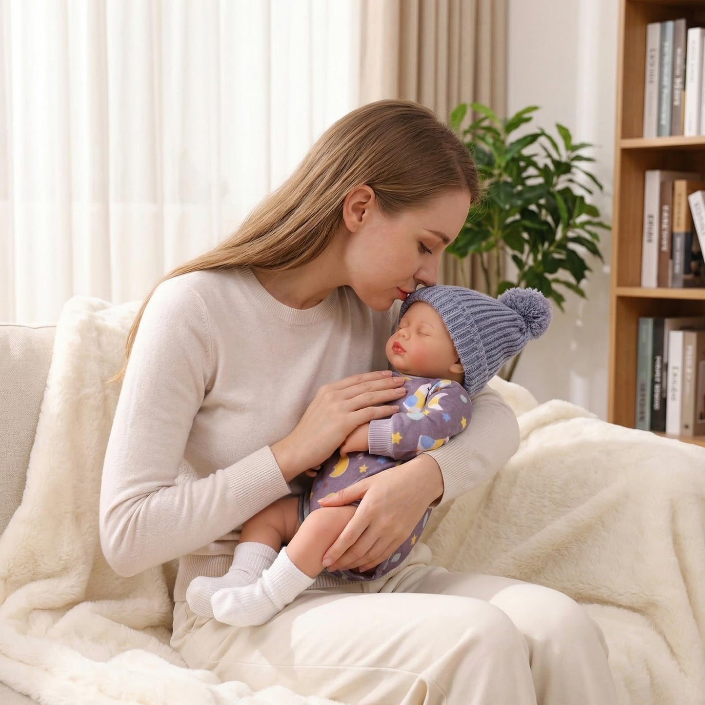 BABESIDE Reborn Baby Dolls - 20 Inch Cute Soft Vinyl Realistic Sleeping Baby Doll, Poseable Real Life Newborn Dolls with Complete Accessories for 3+ Years Old Gifts