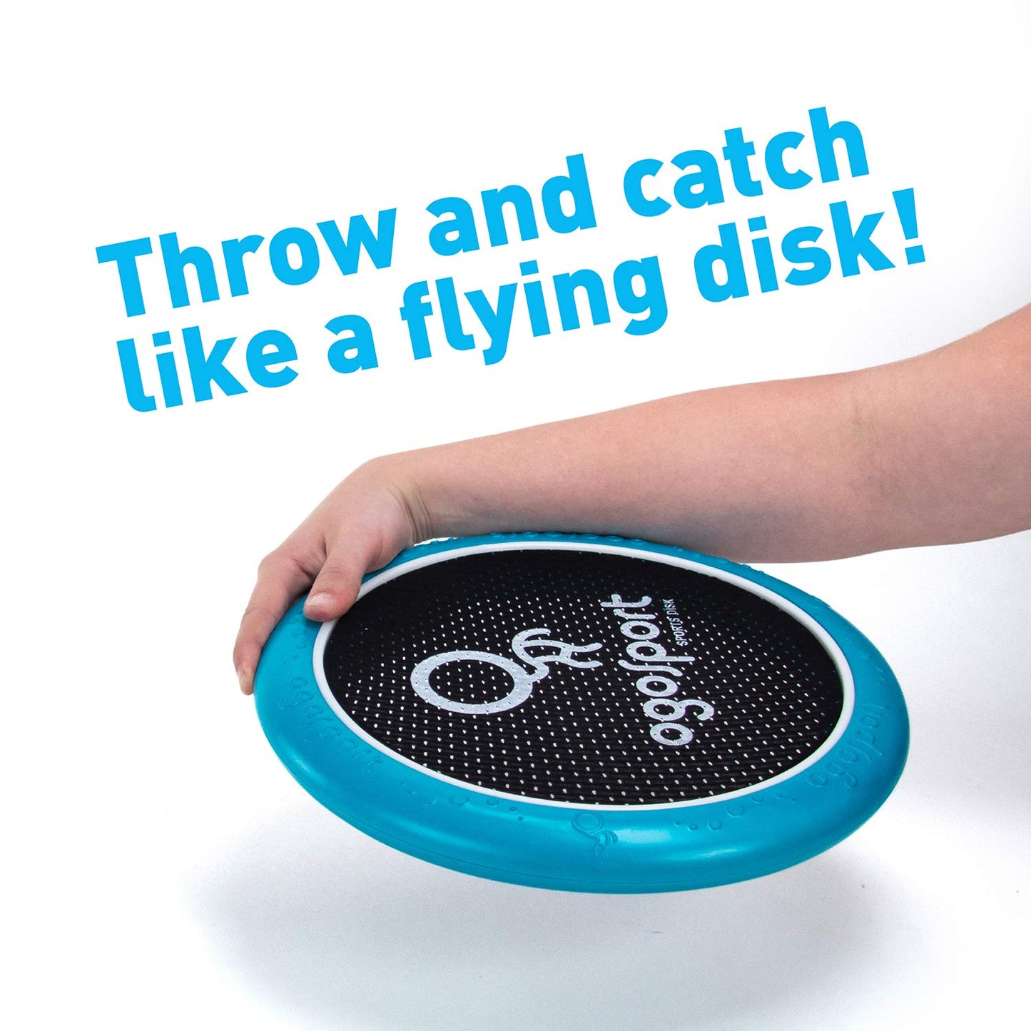 OgoDisk Mini Disc Set with OgoSoft Rubber Ball - Outdoor Bouncy Disk Game for Lawn & Pool - Throw, Toss & Catch - Kids & Adults 8+
