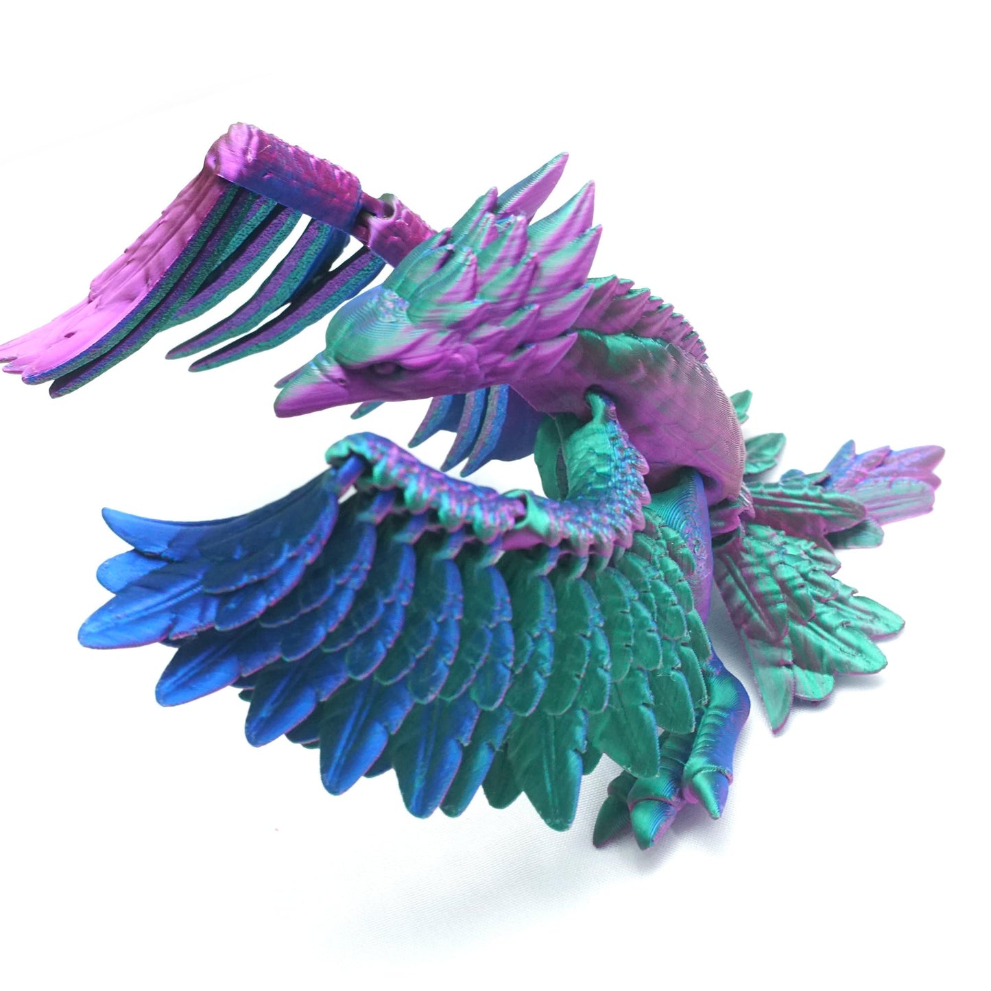 3D Printed Phoenix/Flying Dragon, A Winged Dragon,Pterosaur,Articulated Models,Flexible Joint Animal Model Figurines, Stress Relief, Fidget restlessness, ADHD Toys, Surprise Fantasy Gifts