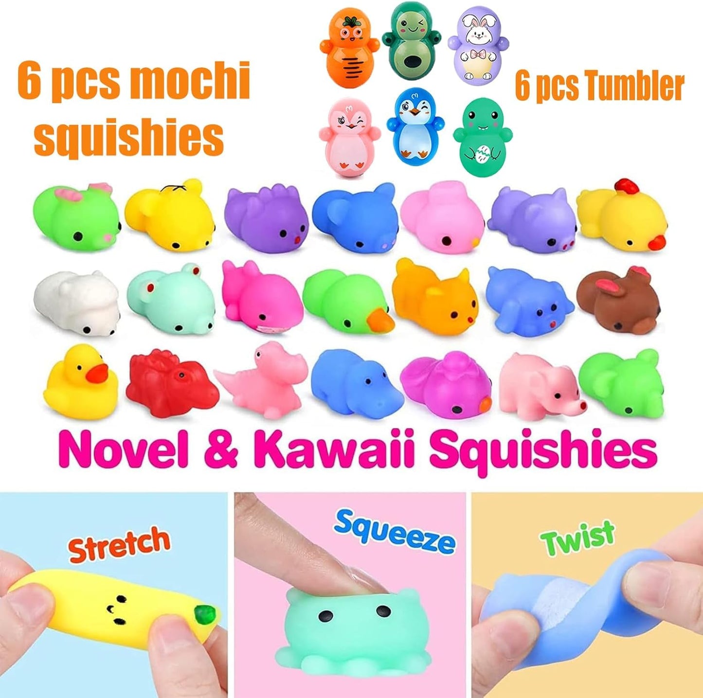 126 Pack Party Favors for Kids 3-5,Pop Fidget Toys, Classroom Prizes, Treasure Box Toys, Pinata Filler, Goodie Bag Stuffers, Treasure Chest, Prize Box Bulk Small Toys, Easter Egg fillers