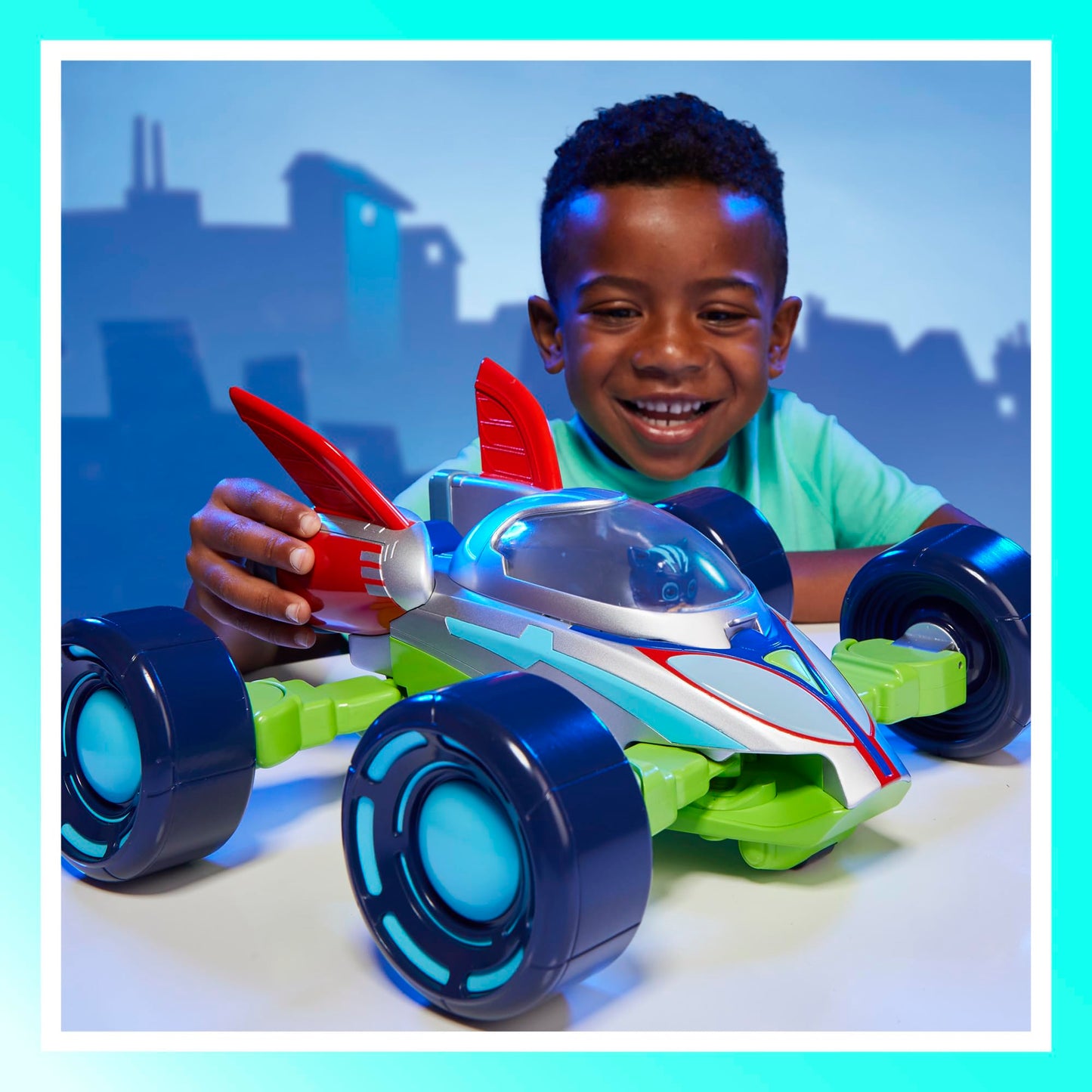 PJ Masks Power Heroes PJ Explorider, Converting Vehicle with 3 Modes, Lights & Sounds, Toys for Boys and Girls 3 Years and Up, Preschool Toys