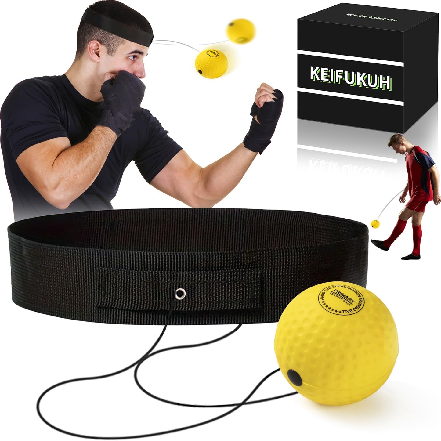 Funny Gift Ideas for Kids & Teen Boys - Unique Graduation & Birthday Gifts for Him, Boxing Game Hand-Eye & Foot Coordination Sport Training, Cool Party Favor & Summer Activity Gift for Children, Black