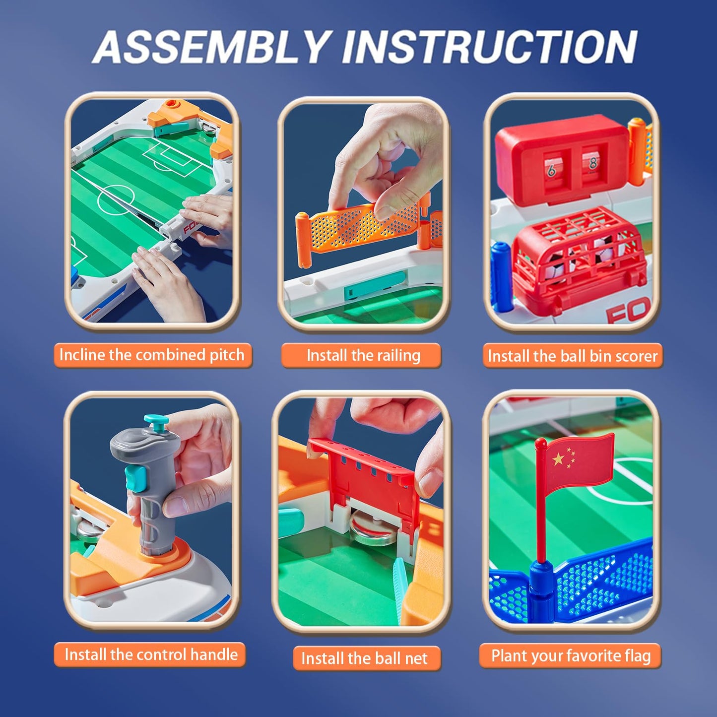 Mini Soccer Board Game for Kids: Foosball Table Toys for 3 4 5 6 7 8-12 Year Old Kids - Pinball Interactive Sports Game Age 3+ Indoor Home Party - Gift for Boys Girls Birthday Christmas Grandkids