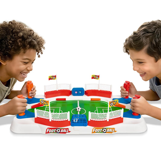 Soccer Board Game for Kids, Mini Foosball Tabletop Game Toy Interactive Pinball Soccer Toy with Score Counter & Dual Flipper, Indoor Family Tabletop Game, Birthday for Boys Girls Ages 6-12