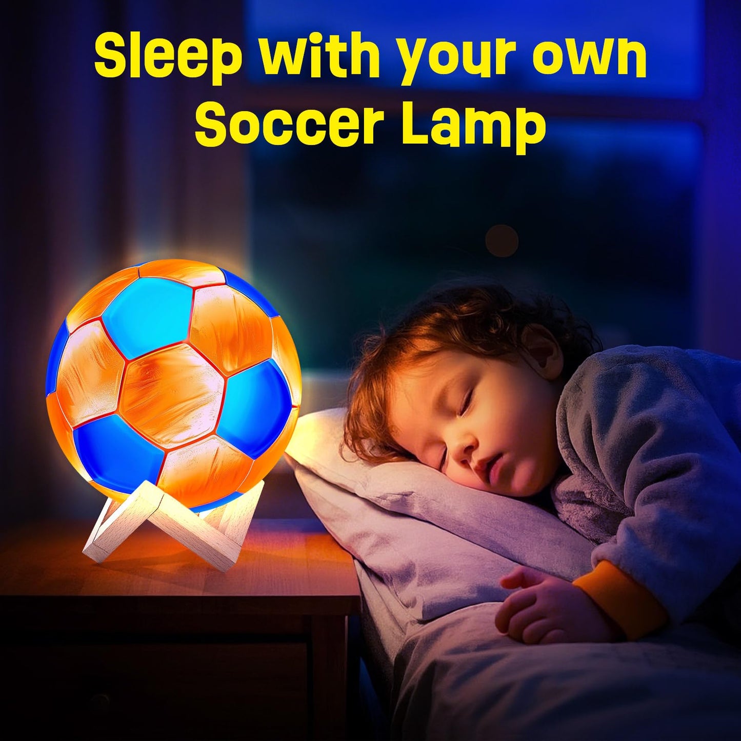Paint Your Own Soccer Ball Lamp Kit, World Cup Soccer Gifts 3D Night Light, Art Supplies Creativity Arts and Crafts for Kids Ages 8-12, Birthday Gifts for Kids Boys Girls Ages 3 4 5 6 7 8 9 10 11 12+