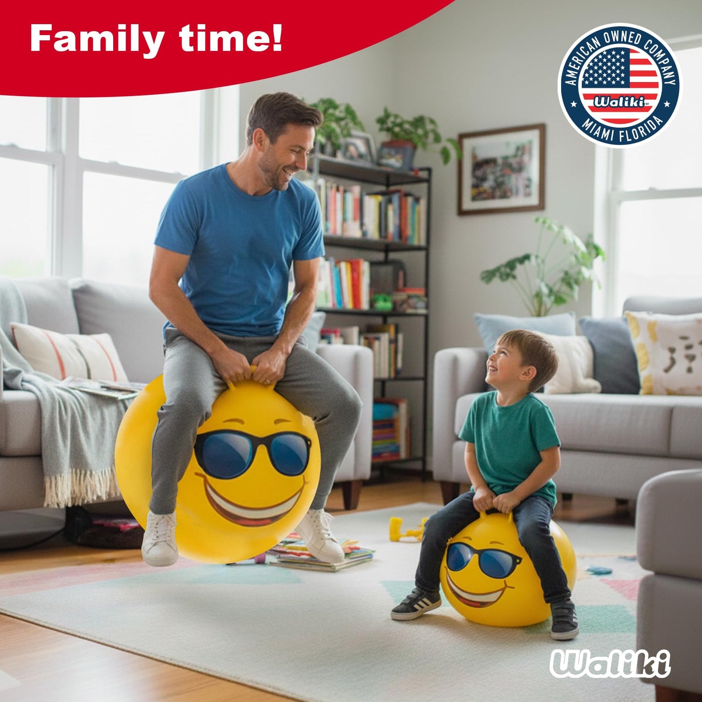 WALIKI Hopper Ball Toys for Kids 3 4 5 and 6 Years Old | Hippity Hop Jumping Ball | Cool Bouncy Toy for Boys and Girls