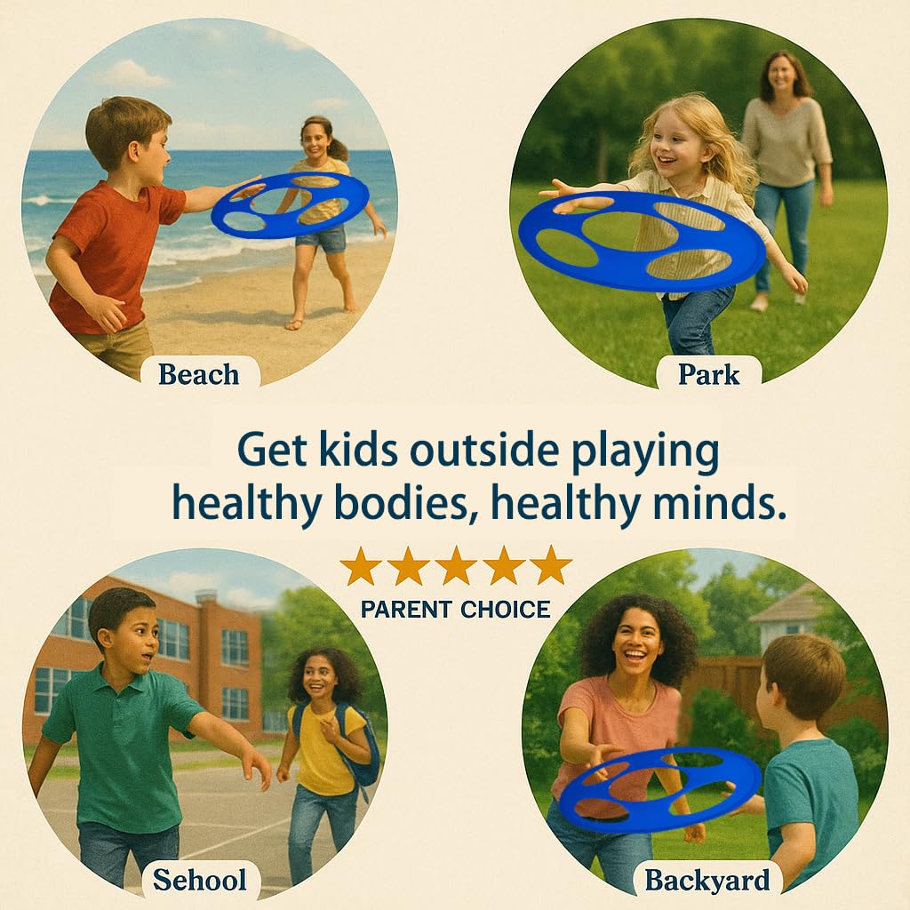 A-REIKI Giant Flying Disc Soft, Foldable & Floats in Air - Encourage Outdoor Play & Family Fun - Great for Kids 13+ Years, Parent-Child Interaction, and School Activities
