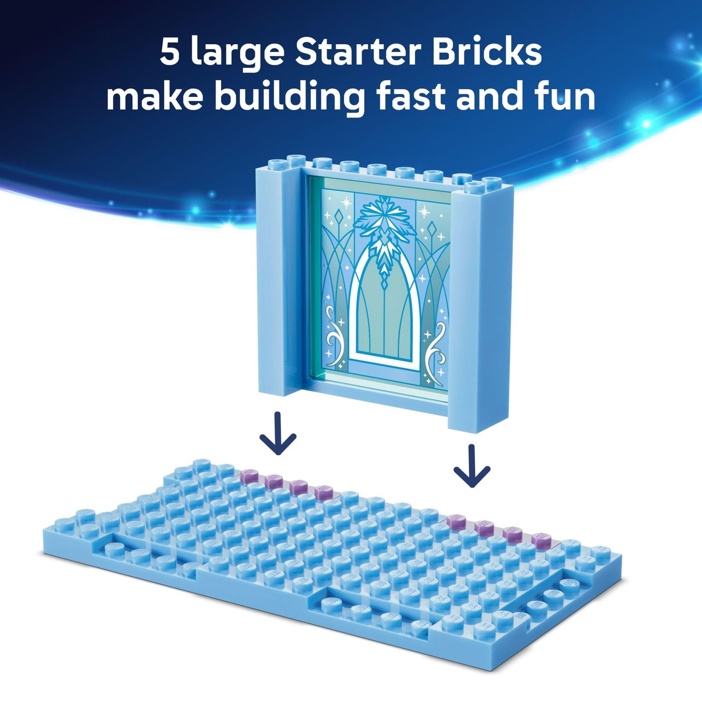 LEGO Disney Frozen Elsa’s Ice Castle & Snow Ride Adventure Building Toy - Frozen Toys for Girls & Boys, Ages 4+ - Disney Gift for Kids - 43281