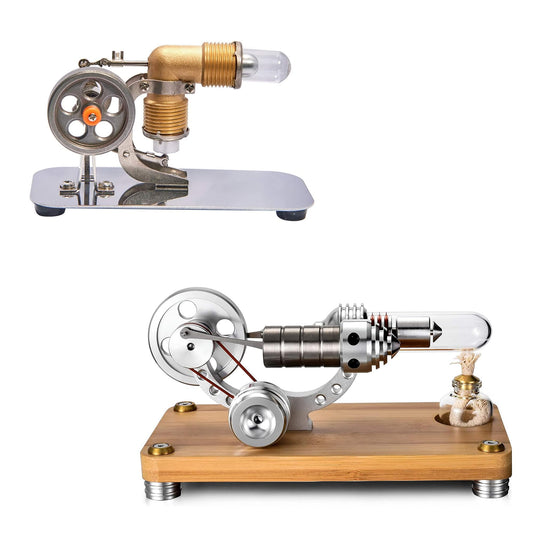 Sunnytech Mini Hot Air Stirling Engine Motor Model Educational Toy Kits HA001-M14-03-S